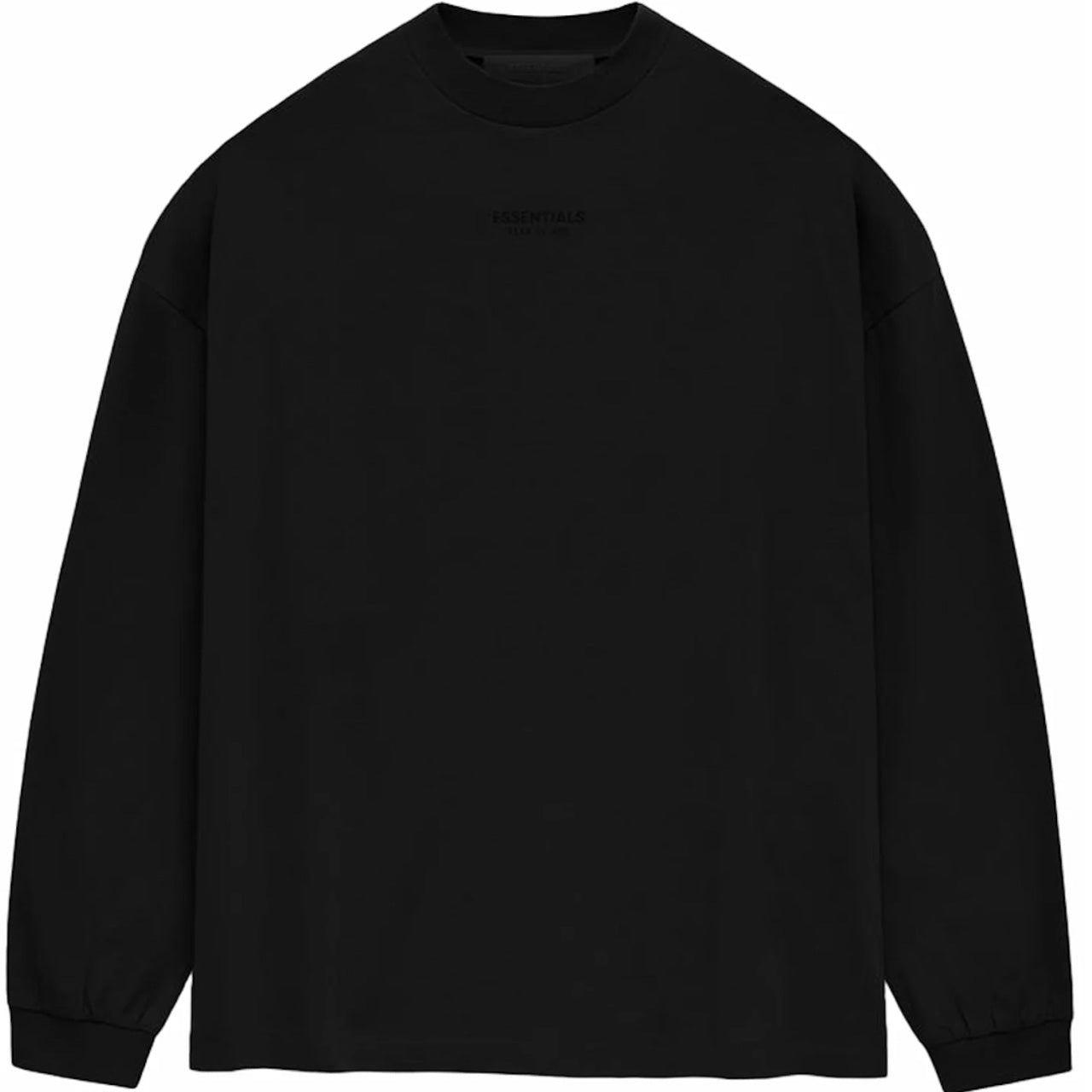 Fear of God Essentials Longsleeve Tee Jet Black