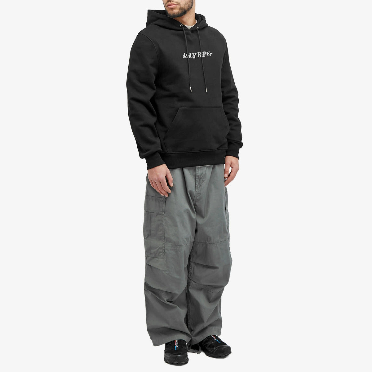 Daily Paper Unified Type Hoodie Black