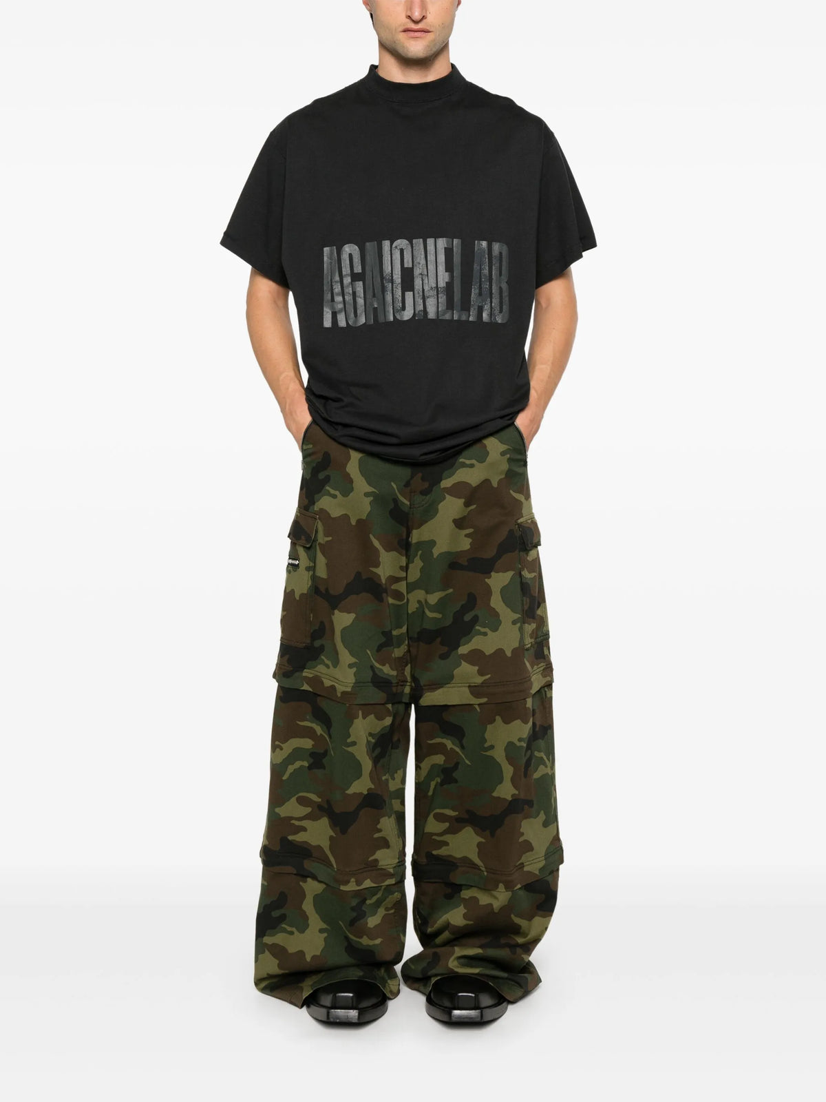 Balenciaga Reversible Logo Tee Black