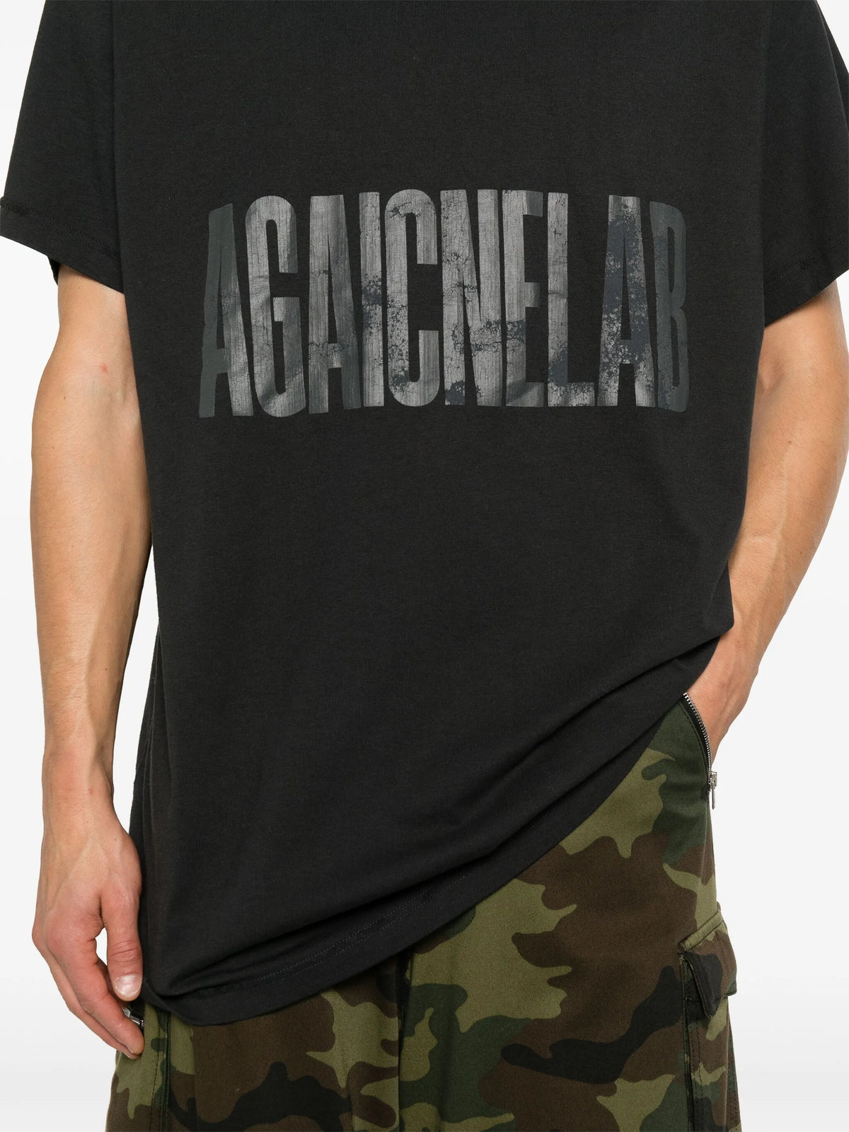 Balenciaga Reversible Logo Tee Black