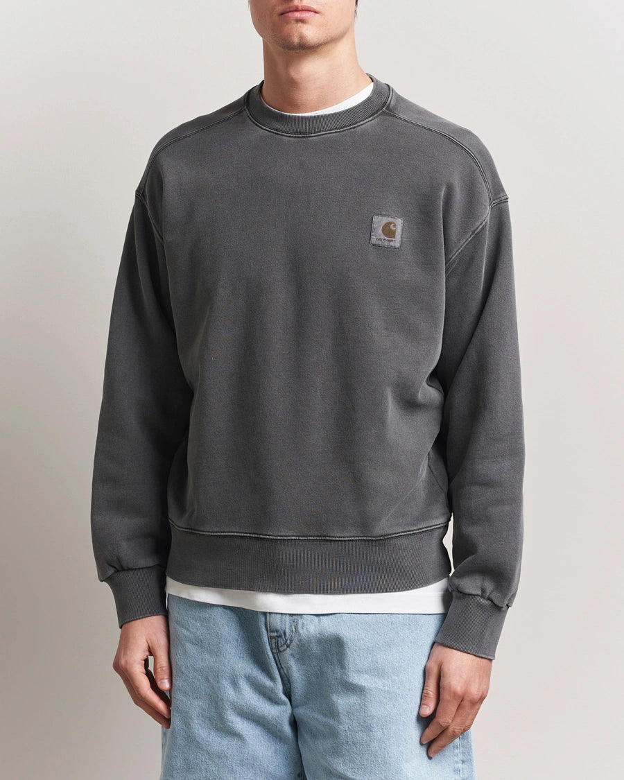 Carhartt WIP Nelson Sweatshirt Graphite Garment Dyed