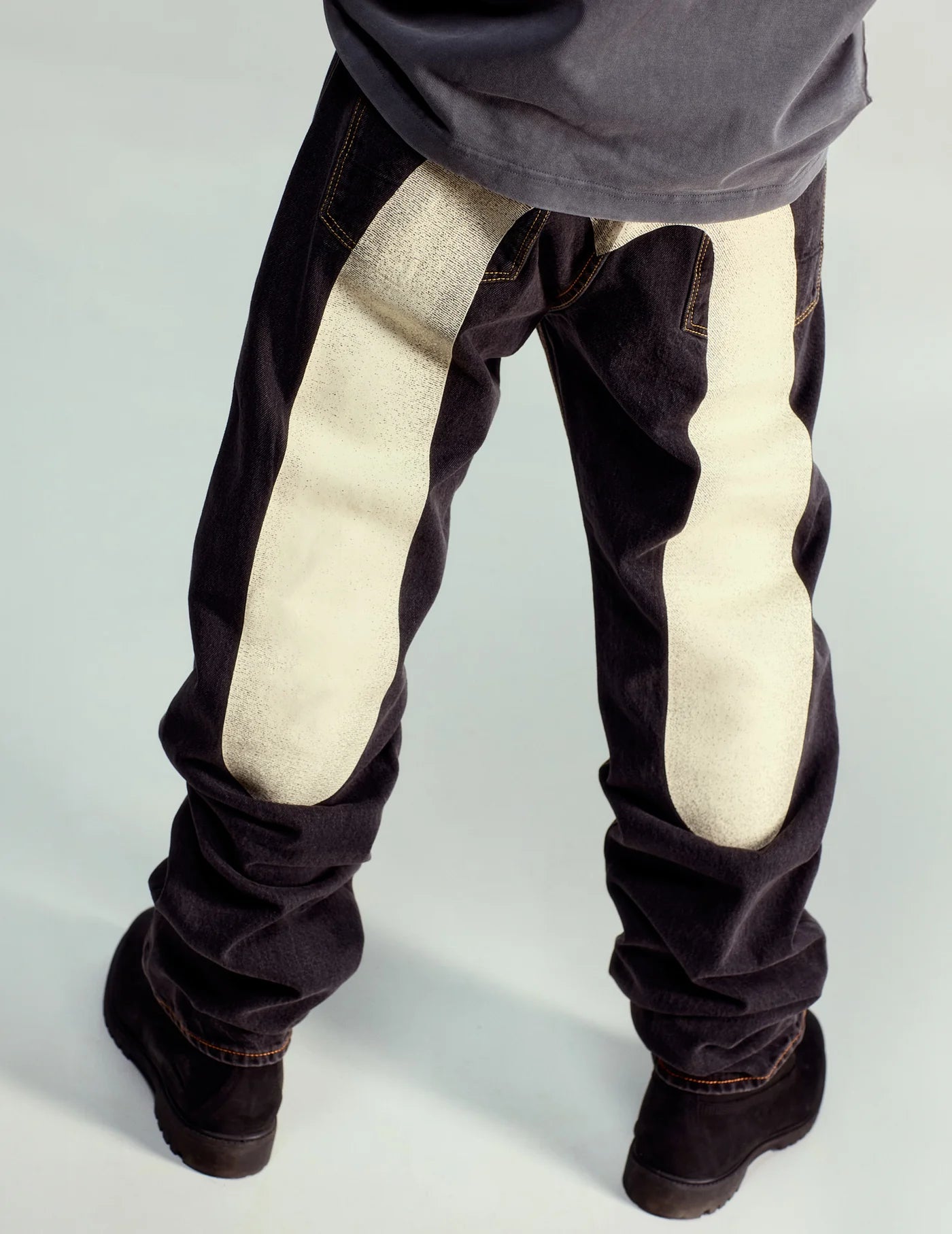 Evisu Daicock Print Baggy Fit Denim Jeans