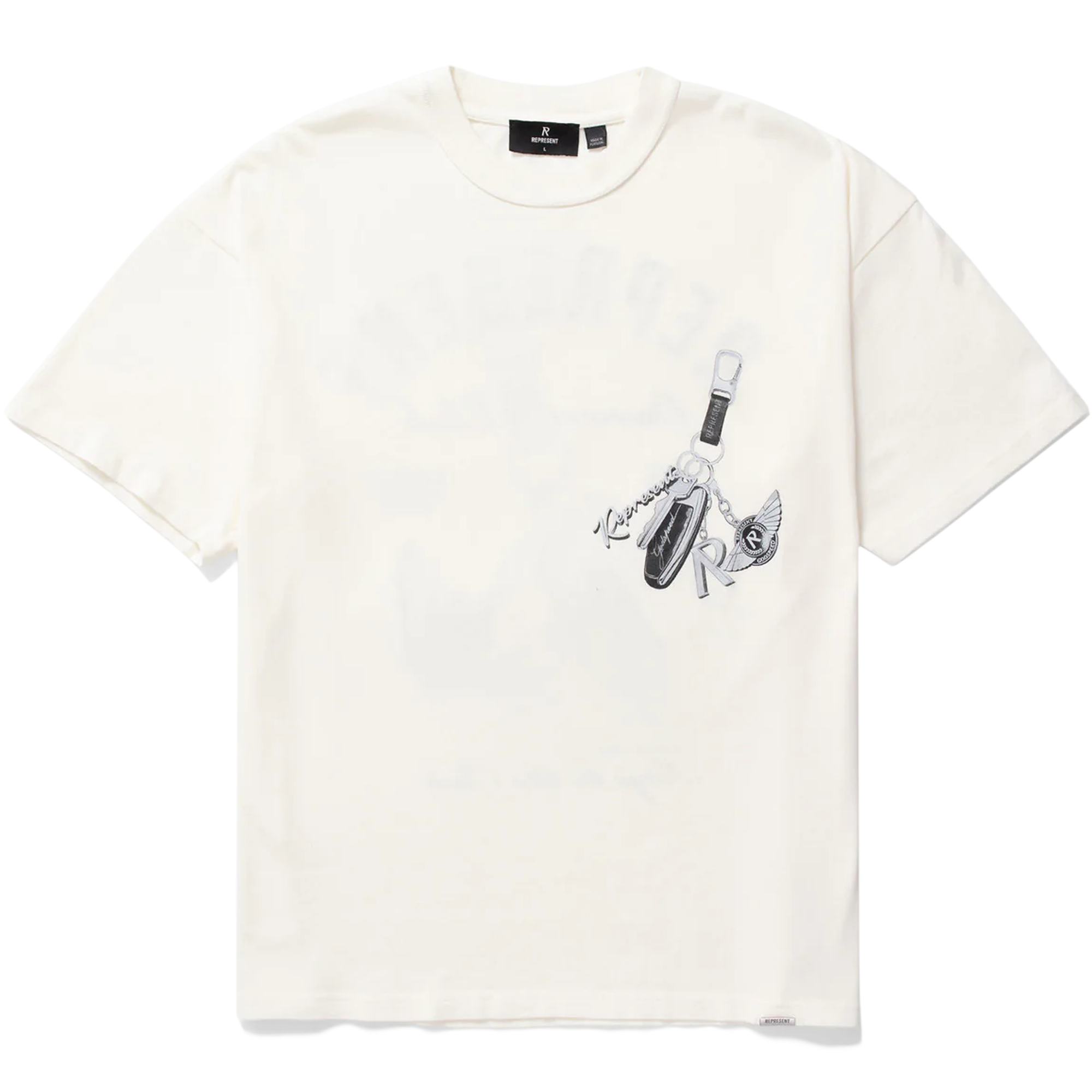 Represent Keys To The Club T-Shirt Flat White