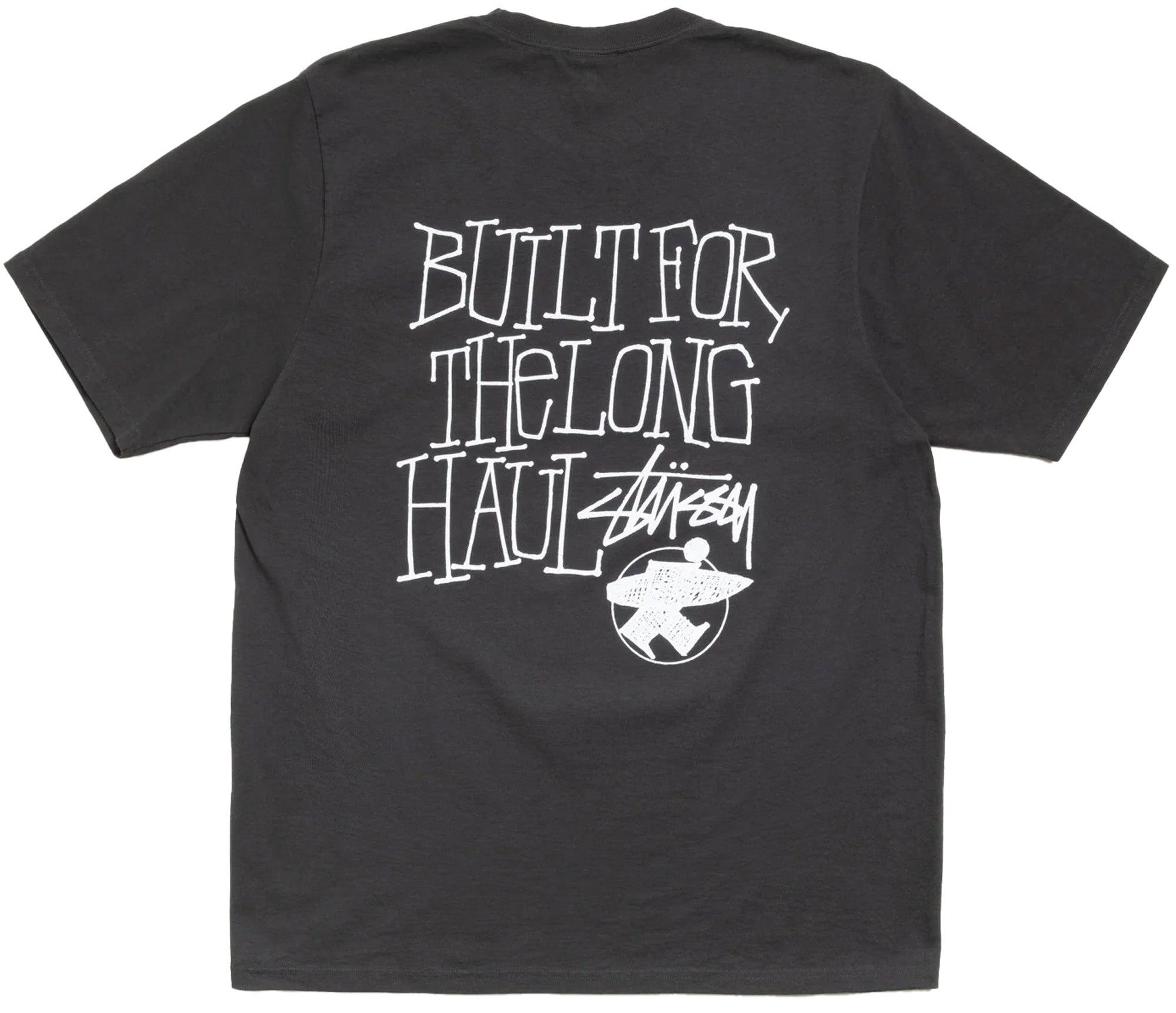 Stussy LONG HAUL TEE PIGMENT DYED Faded Black