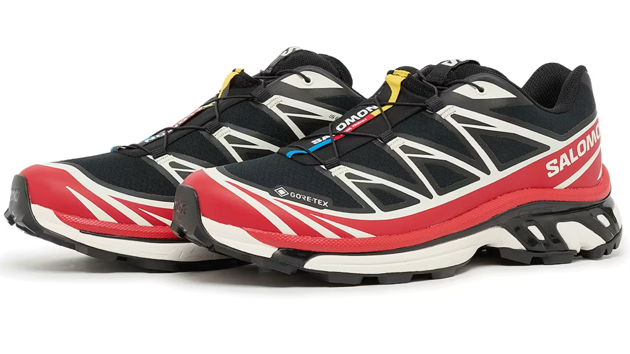 Salomon XT-6 GORE-TEX Sneakers Black Flame Scarlet