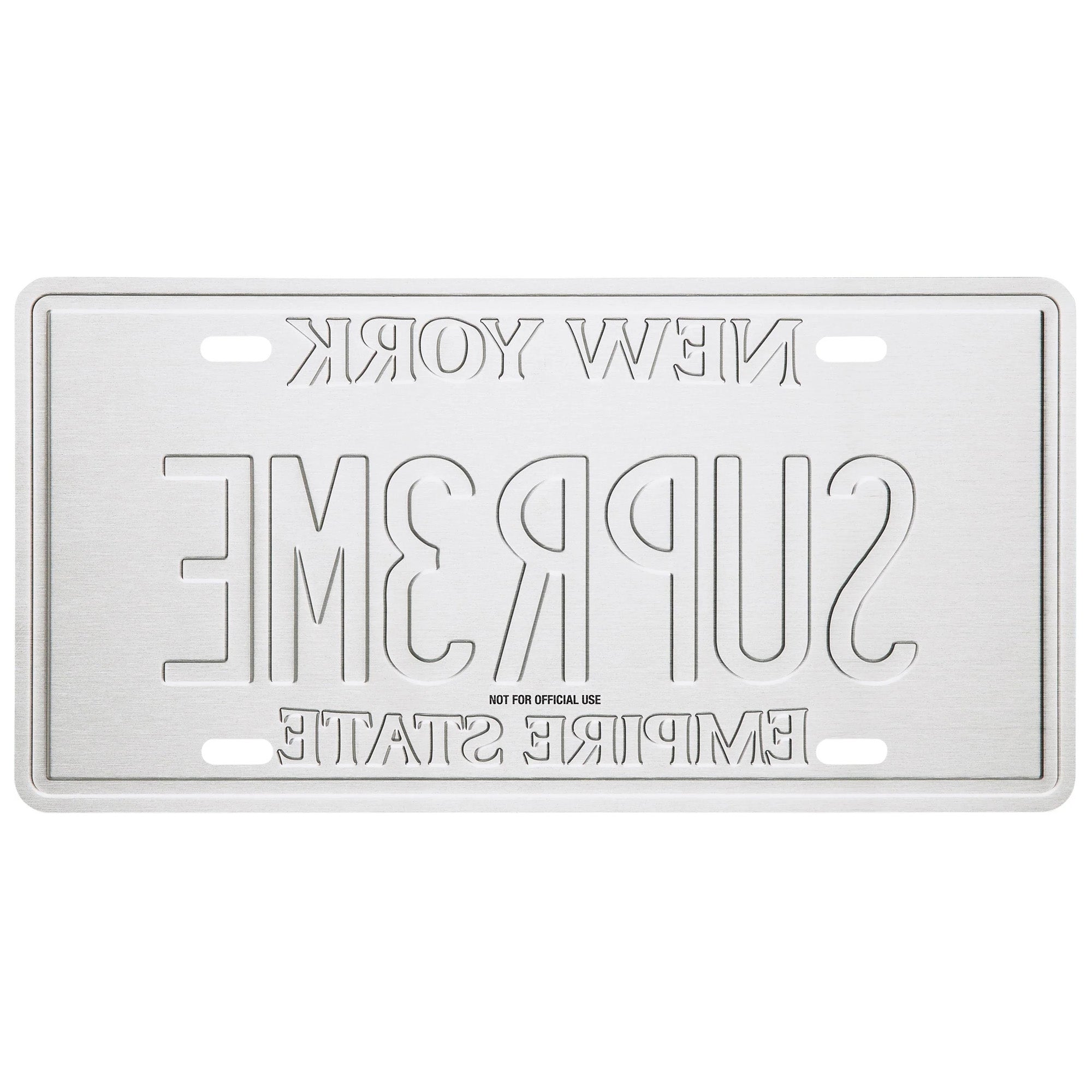 Supreme License Plate Multicolor