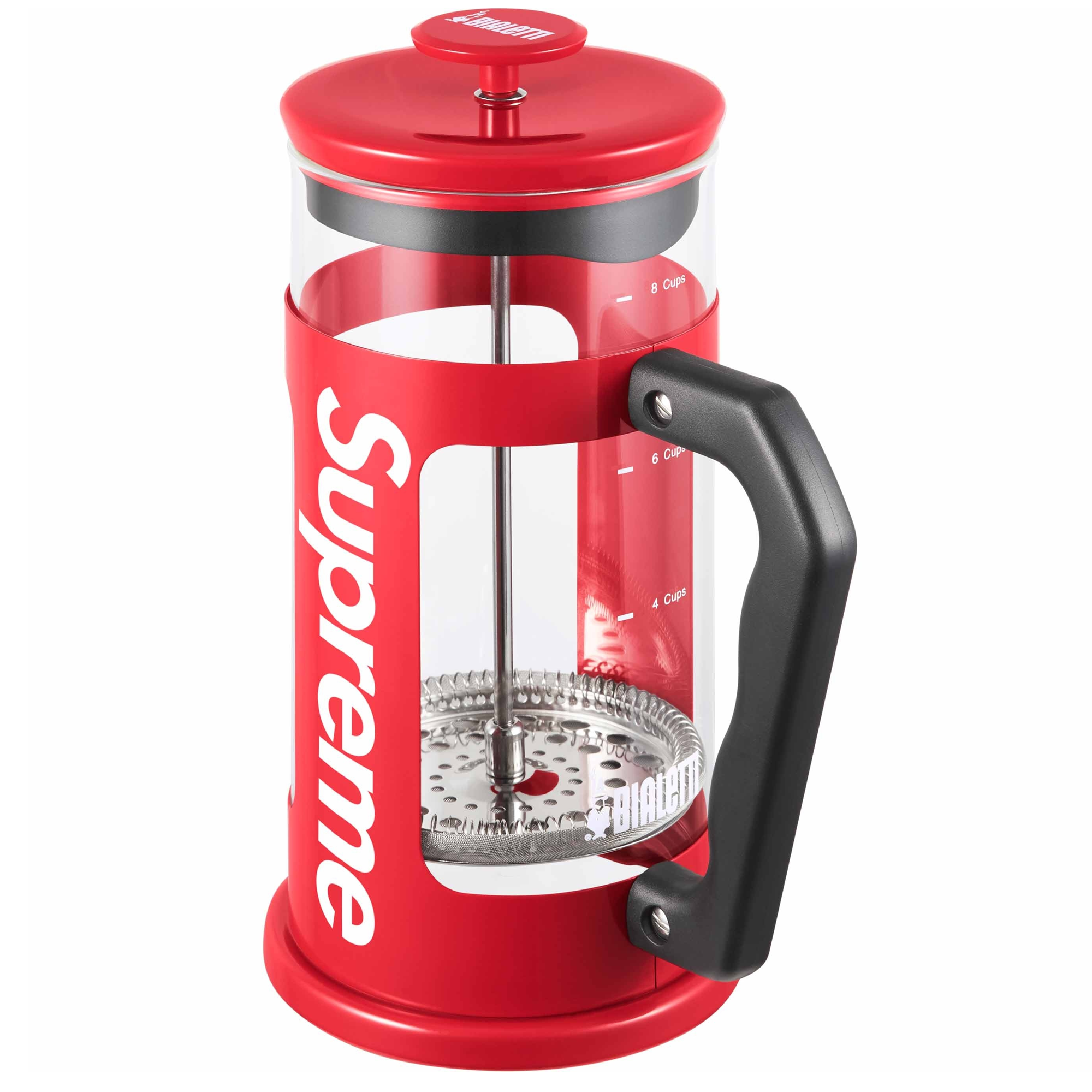 Supreme Bialetti 8-Cup French Press Red