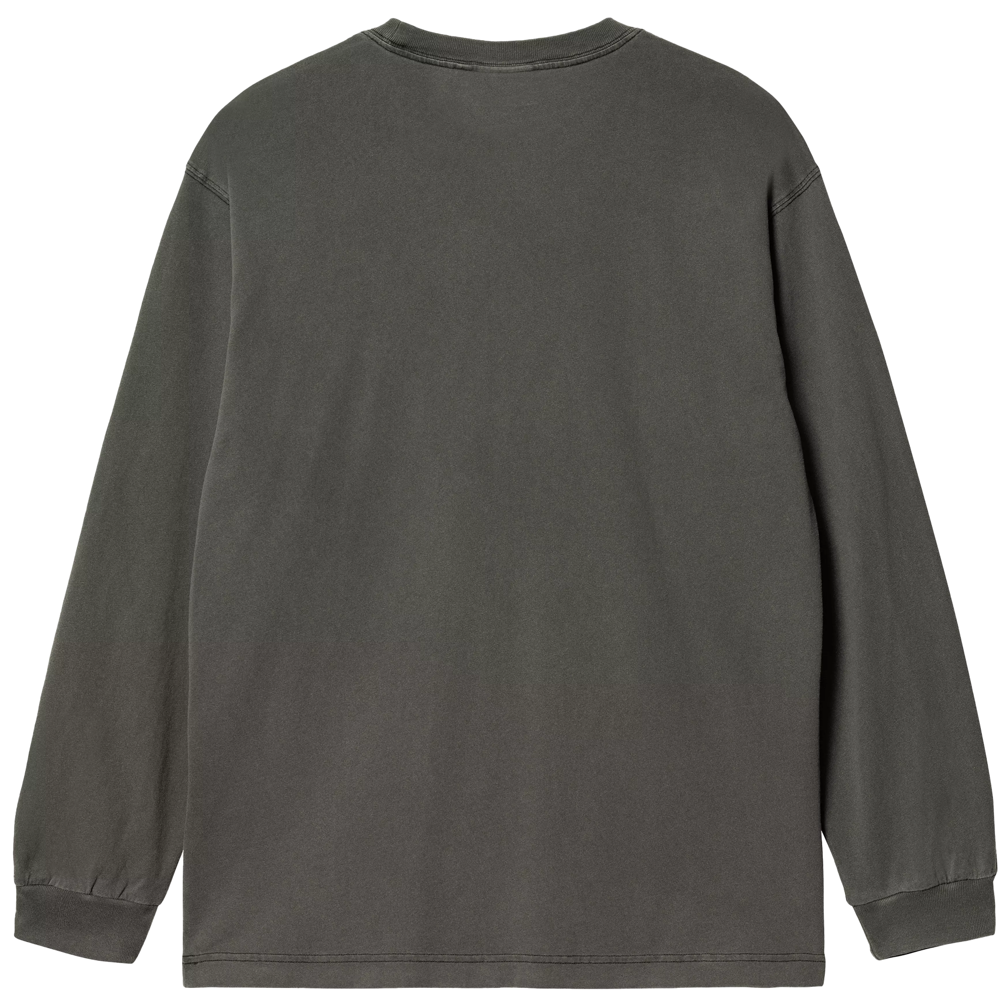 Carhartt WIP Nelson Longsleeve T-Shirt Black Graphite Garment Dyed