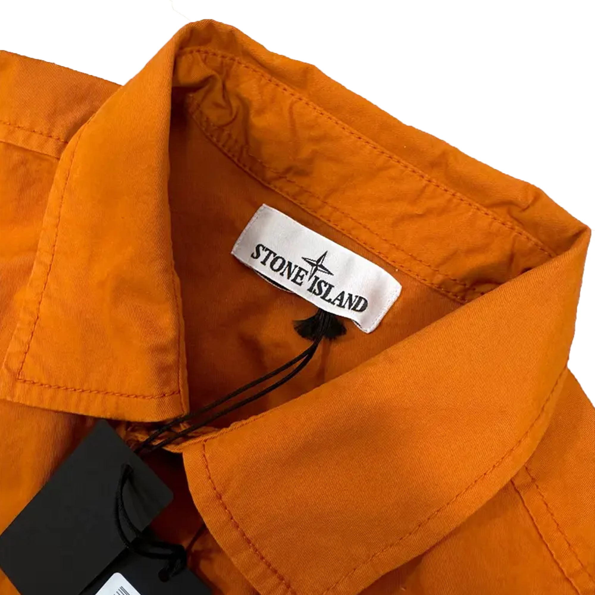 Stone Island Patch Orange Overshirt Jacket Orange 781511610 v0073