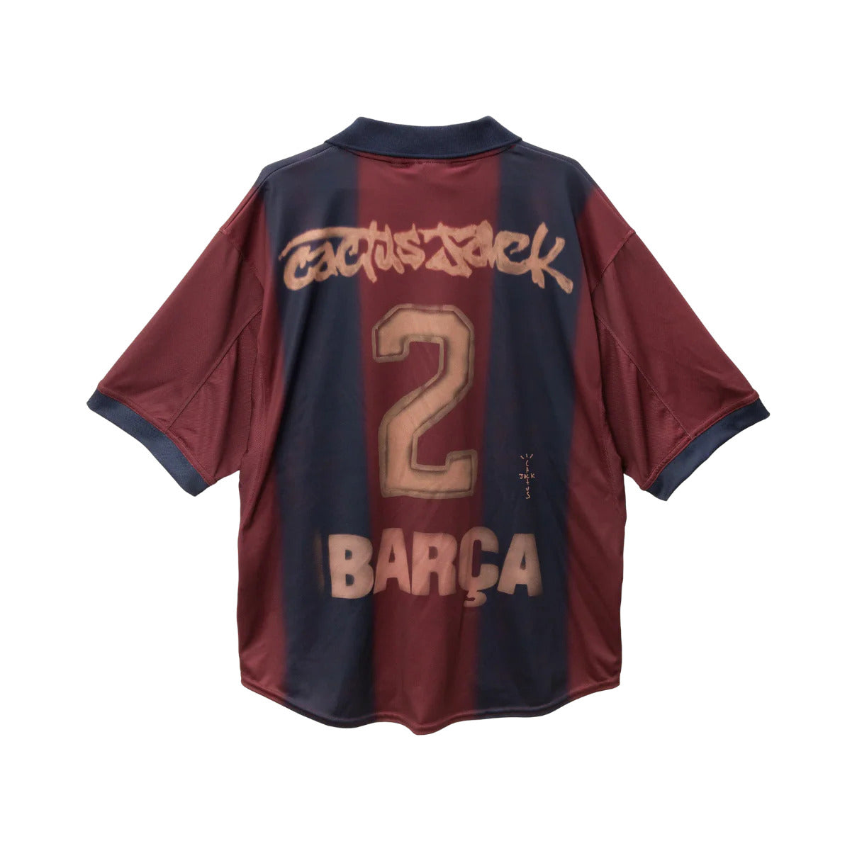 Travis Scott x Nike x FC Barcelona Retro 2000/01 Home Skeleton Jersey