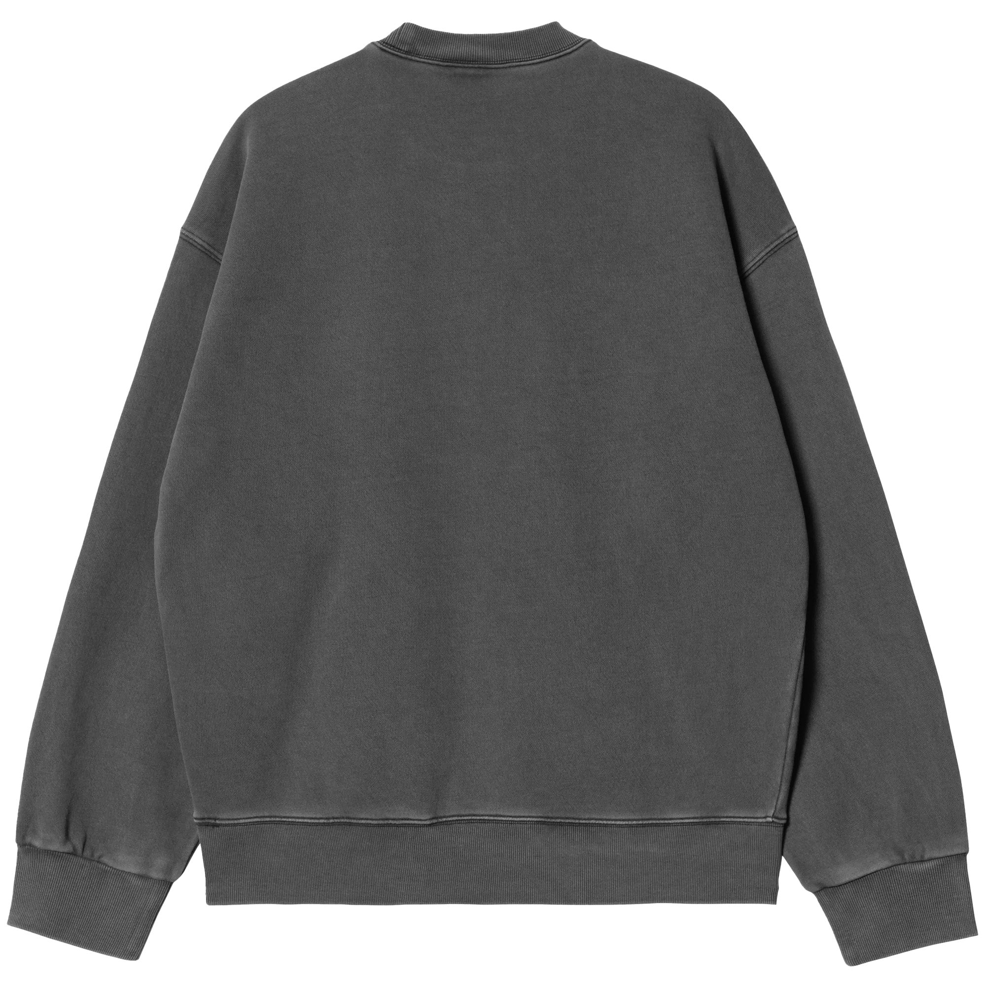 Carhartt WIP Nelson Sweatshirt Black Graphite Garment Dyed