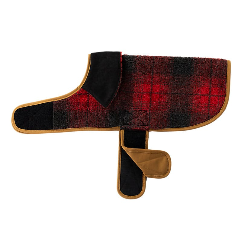 Carhartt Reversible Insulated Dog Chore Coat Industry Red Ombre Plaid