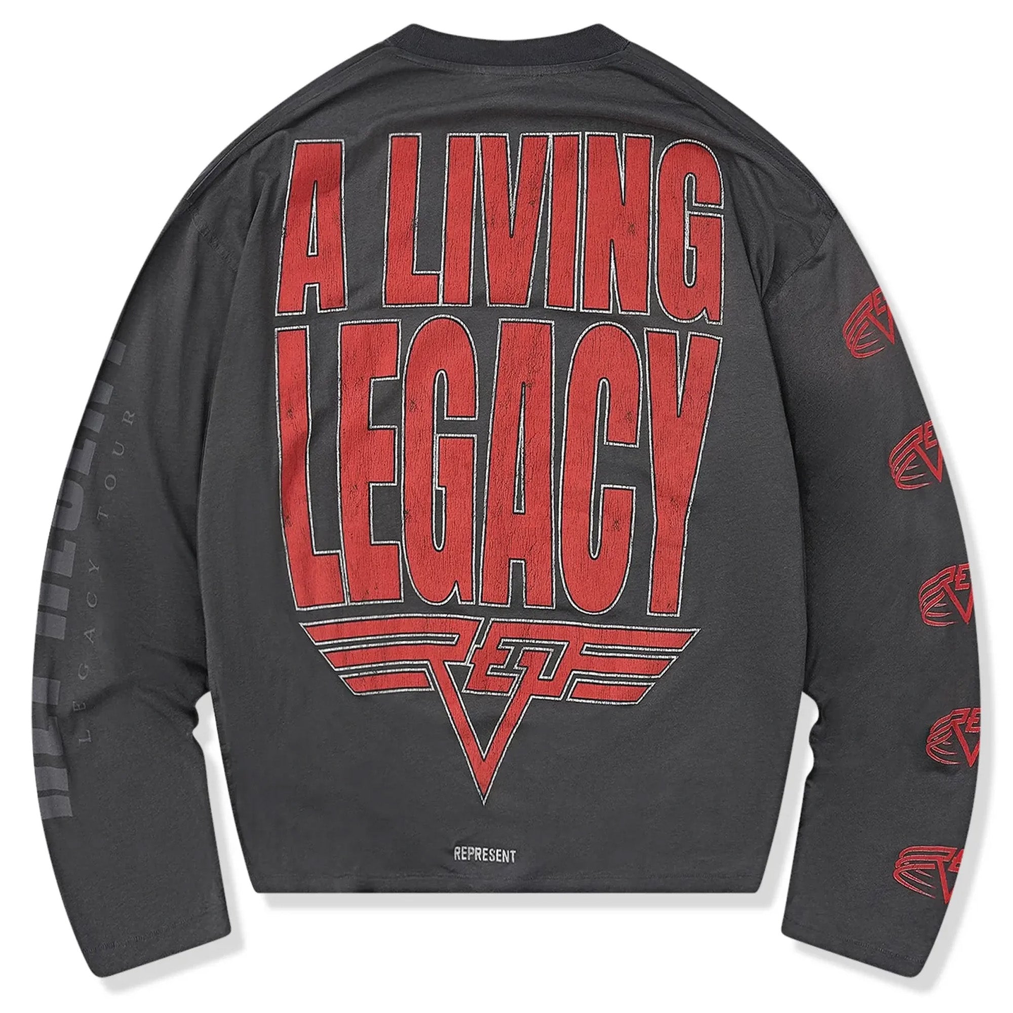 Represent Reversible Living Legacy Tour Longsleeve T-Shirt Sun Fade Grey