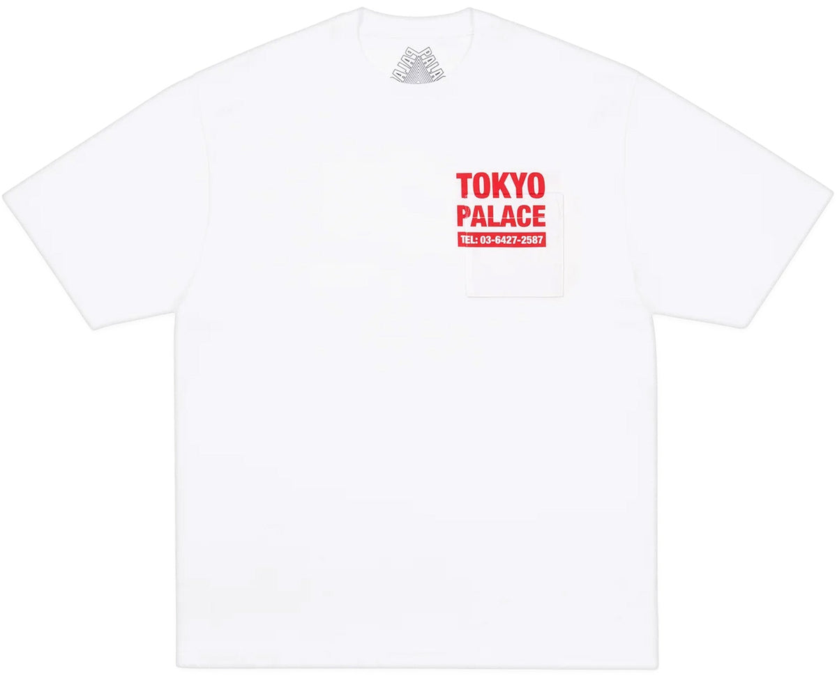 Palace Tokyo Shop Numbers T-Shirt White