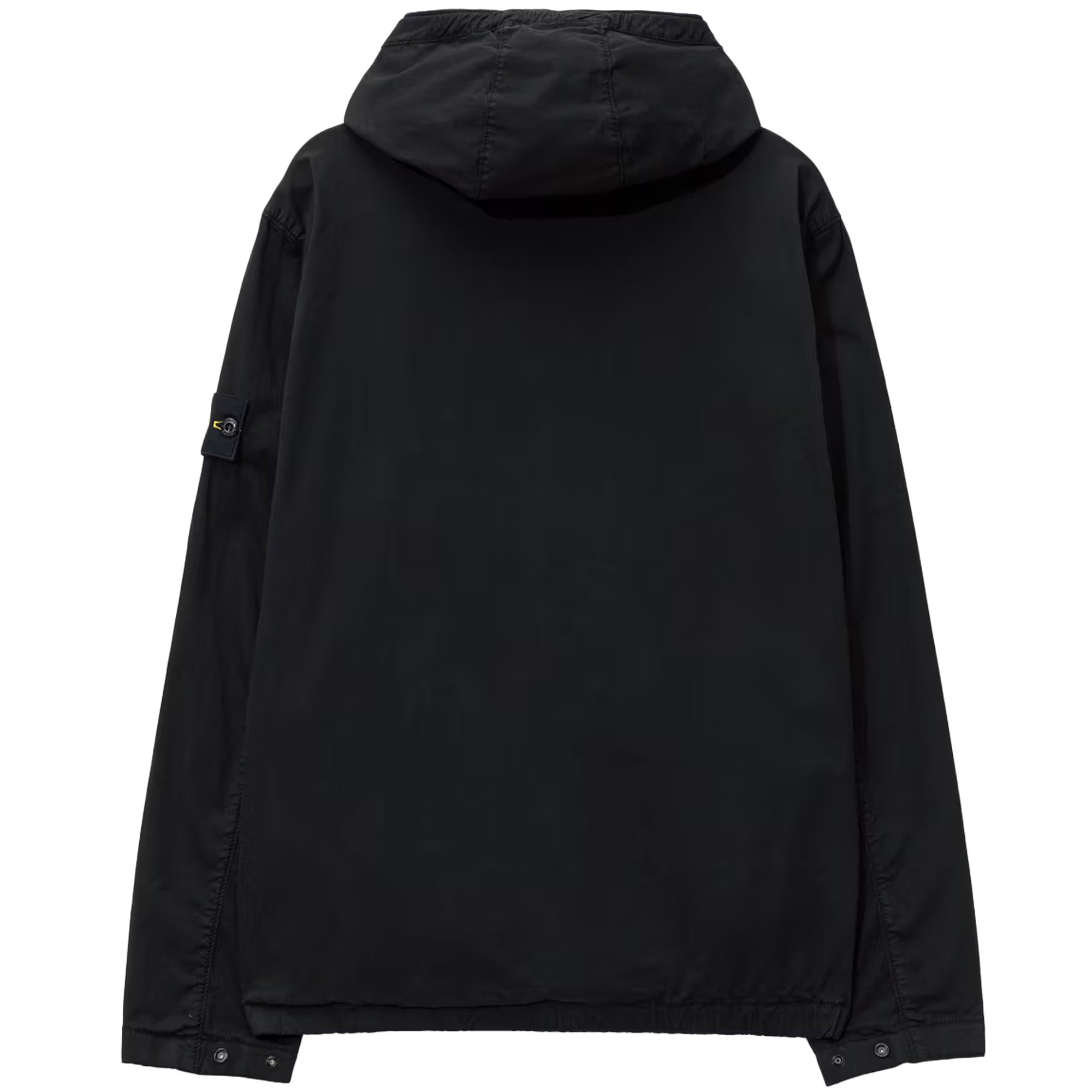 Stone Island Supima Cotton Twill Stretch Hooded Jacket Black