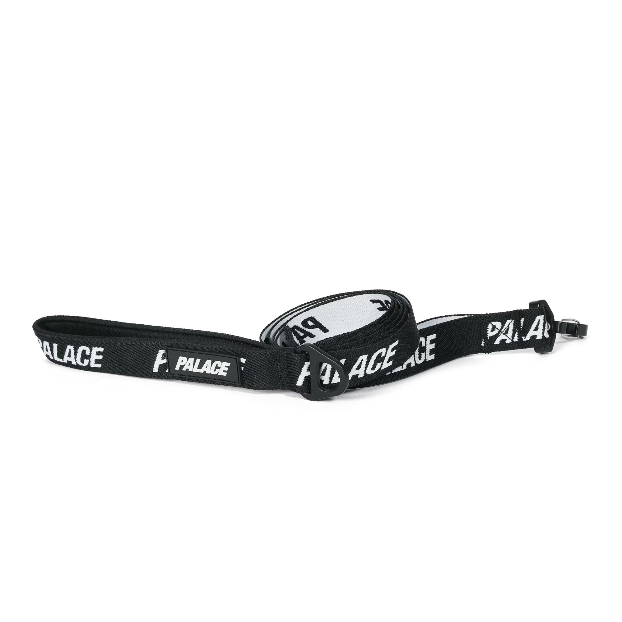 Palace JACQUARDED DOG COLLAR AND LEAD BLACK