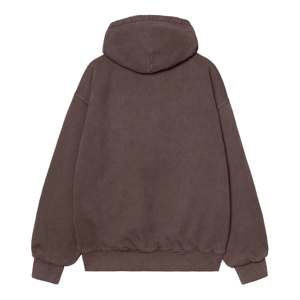 Carhartt WIP Hooded Vista Zip Jacket Palisander Garment Dyed
