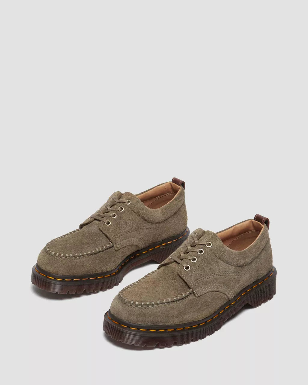 DR MARTENS Lowell Suede Moc Toe Shoes