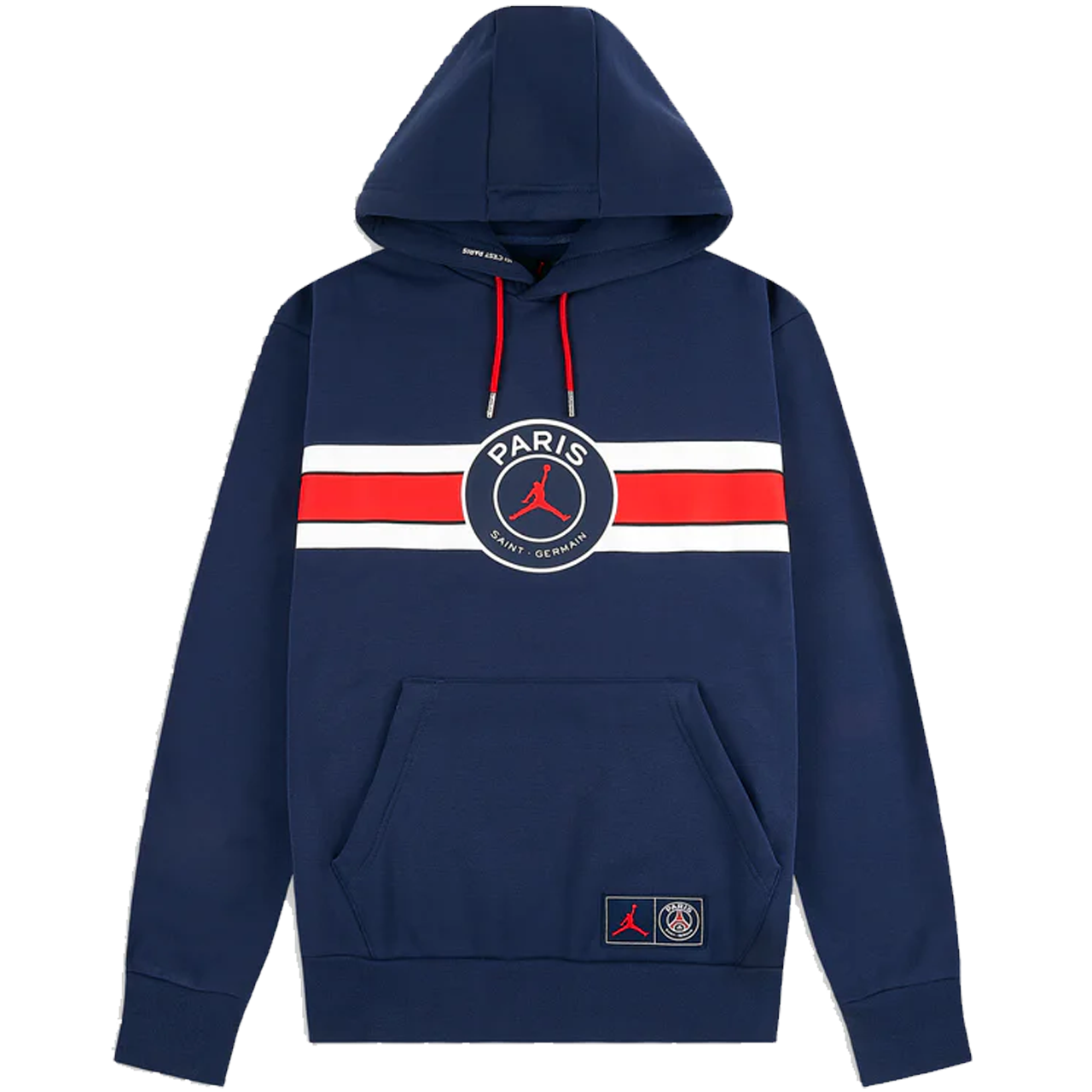 Air Jordan Paris Saint-Germain Fleece Pullover Hoodie Navy