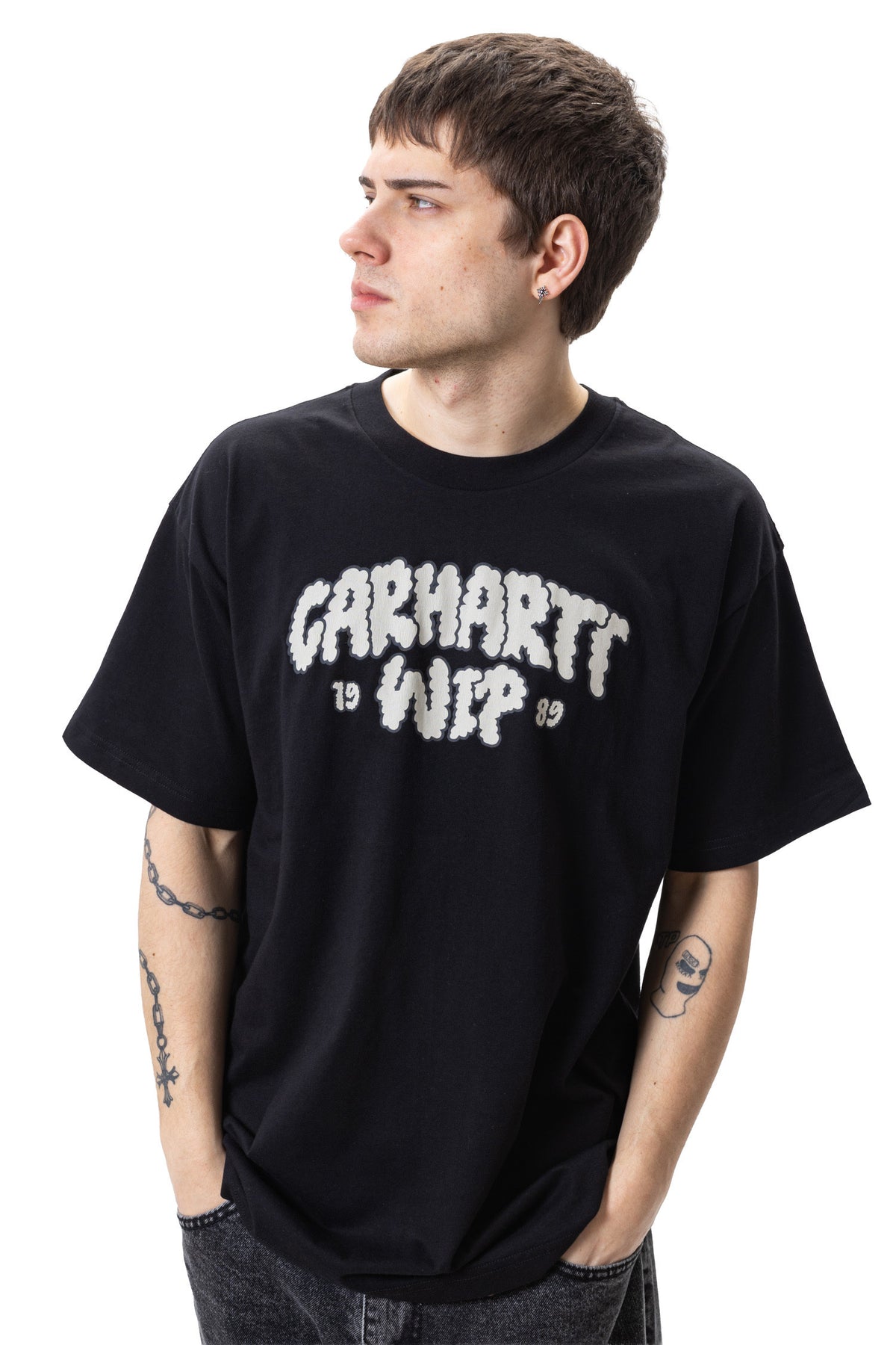 Carhartt S/S Cloud Script T-Shirt Black