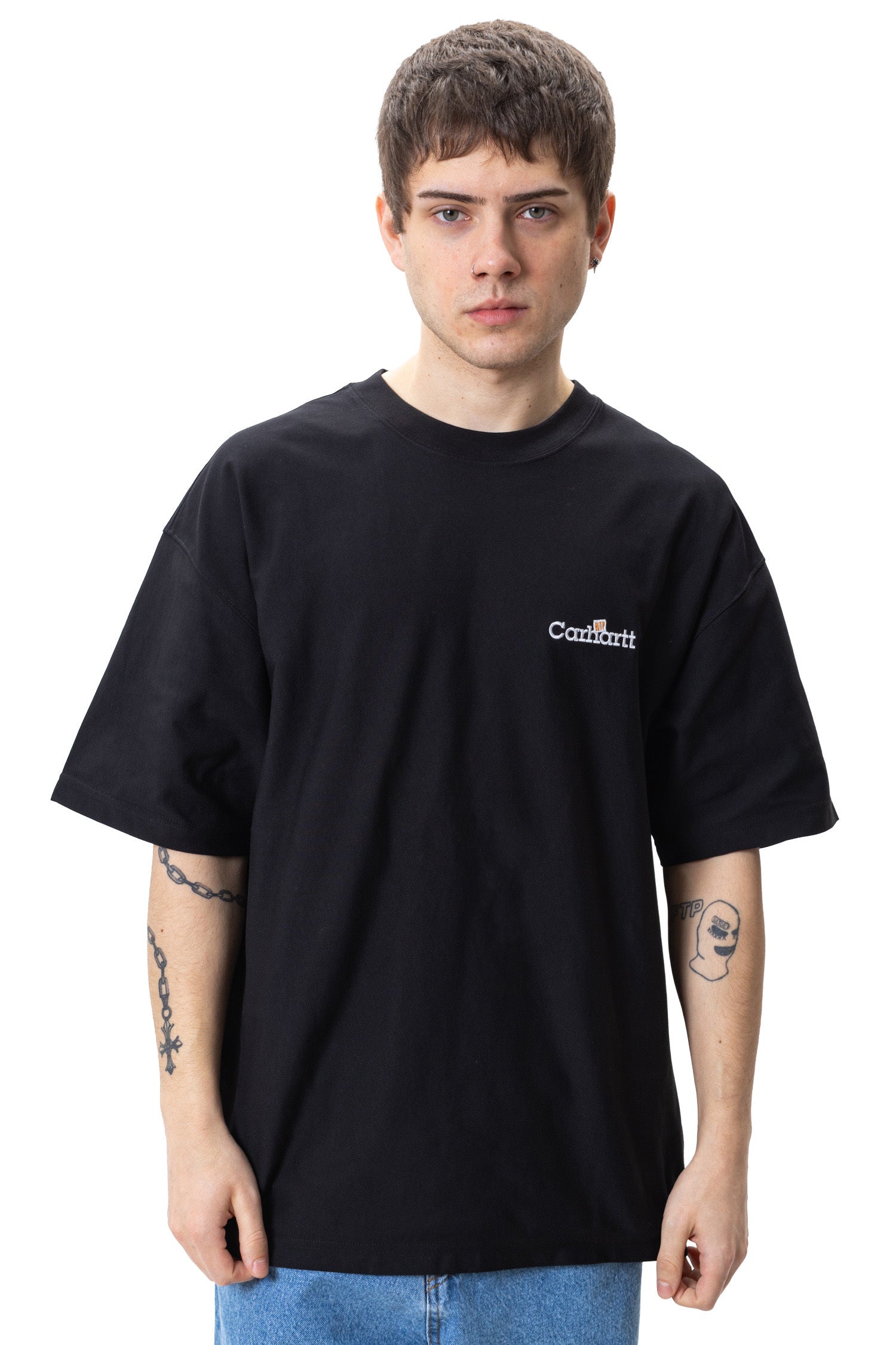 Carhartt S/S WIP Label T-Shirt Black