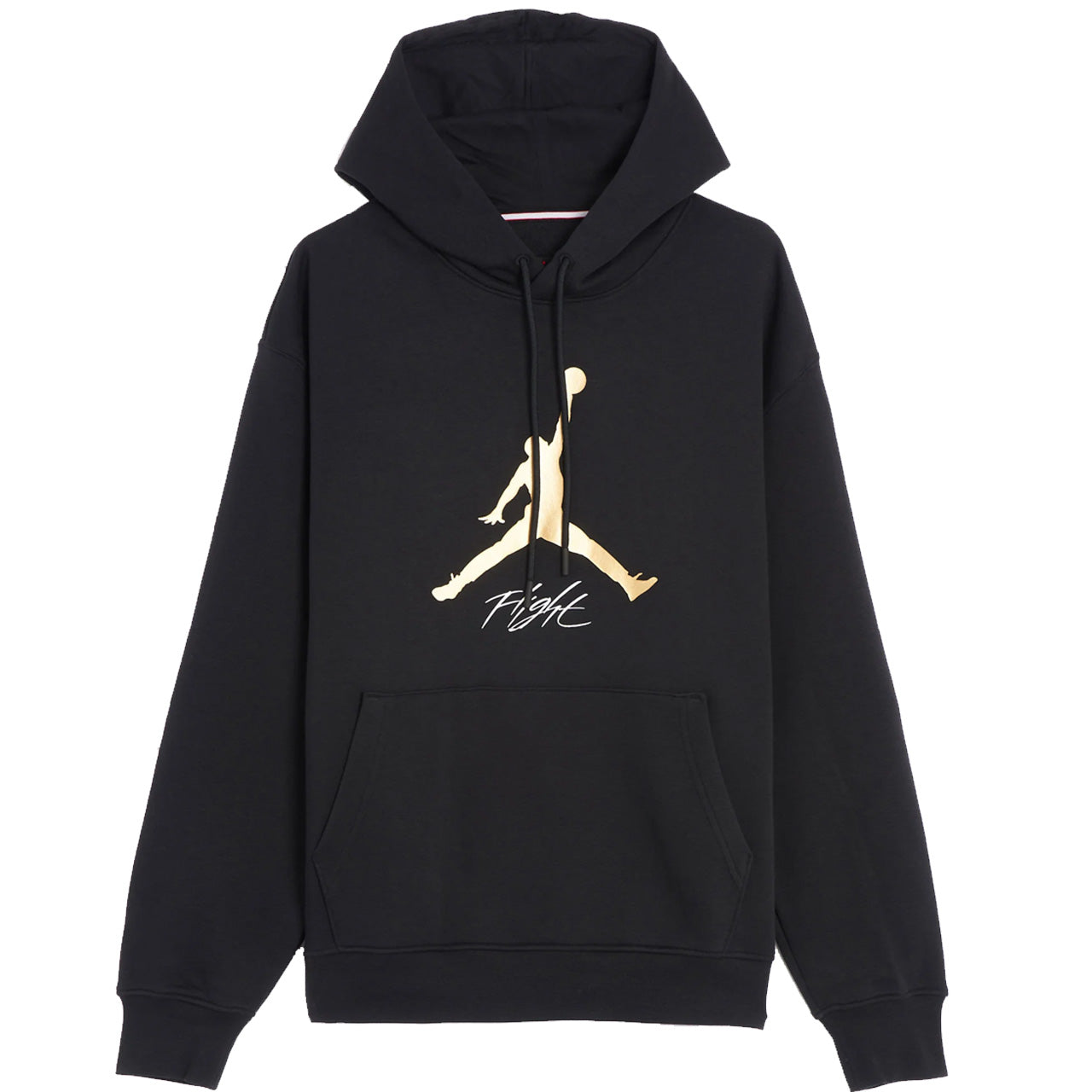 Air Jordan Essentials Fleece Baseline Mens Hoodie Black Gold