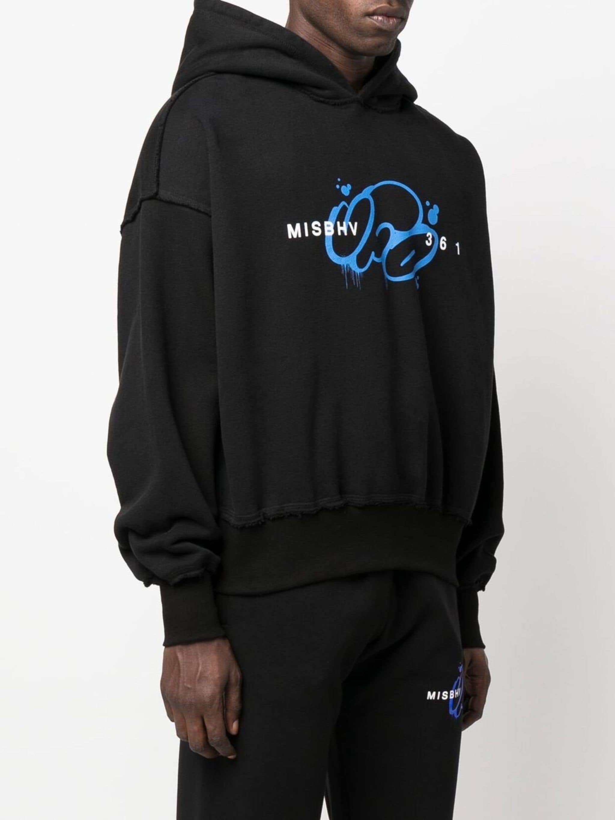 MISBHV x UFO361 Minimal Hoodie Black Blue
