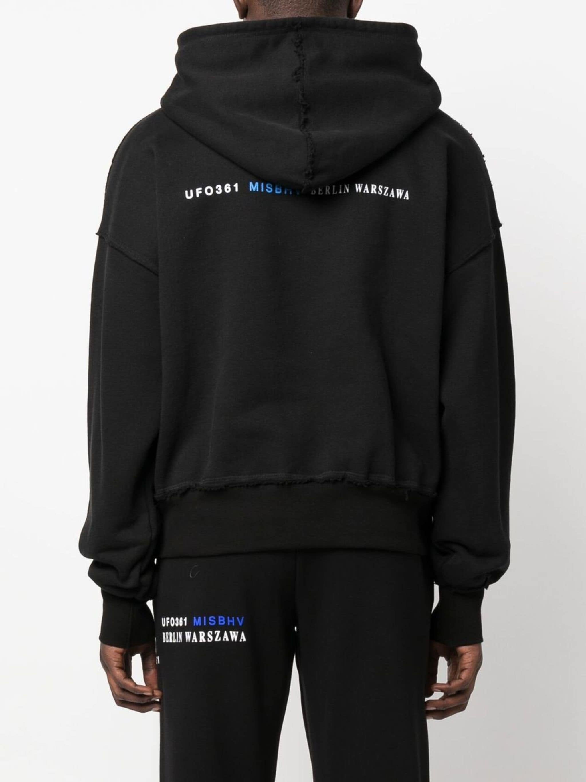 MISBHV x UFO361 Minimal Hoodie Black Blue
