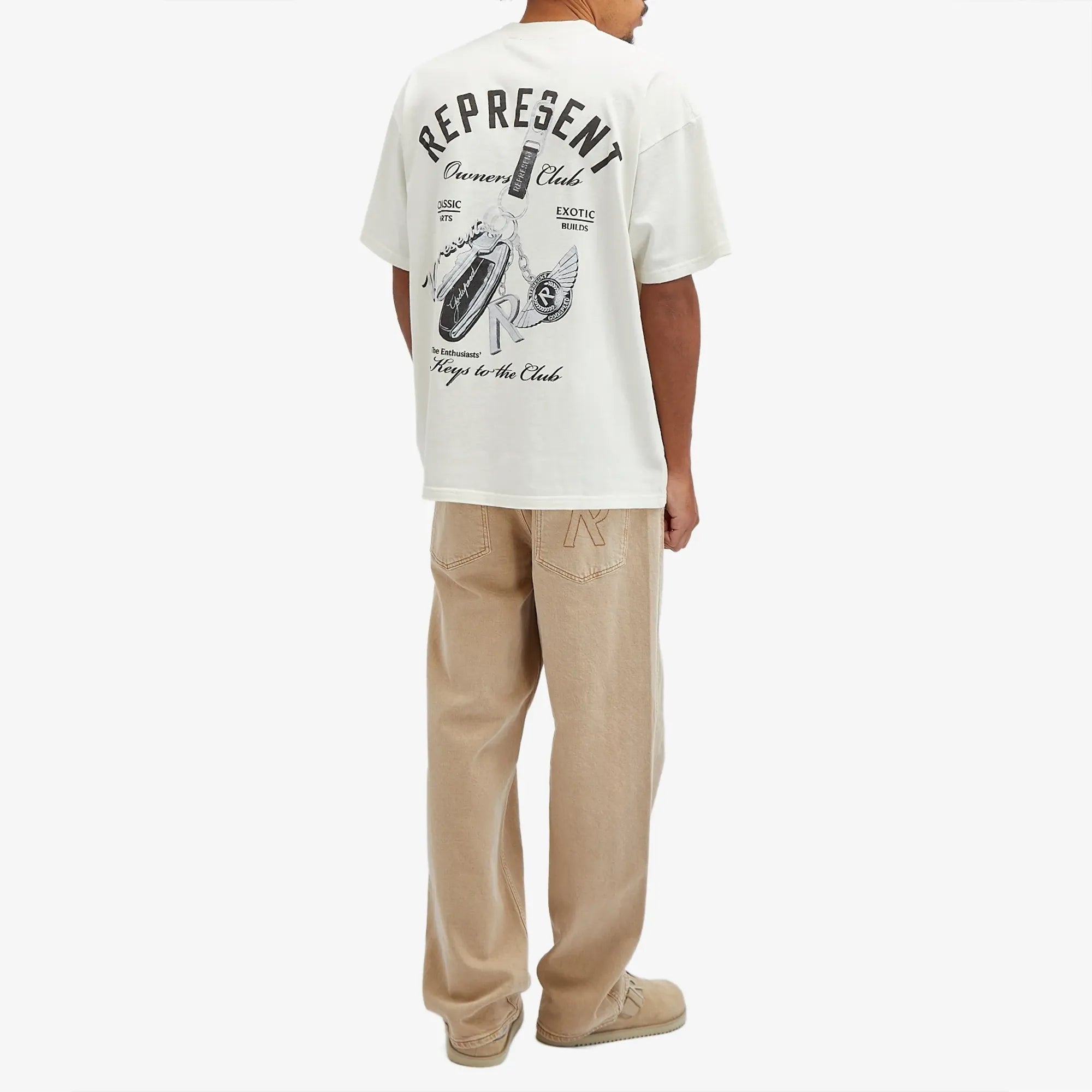 Represent Keys To The Club T-Shirt Flat White