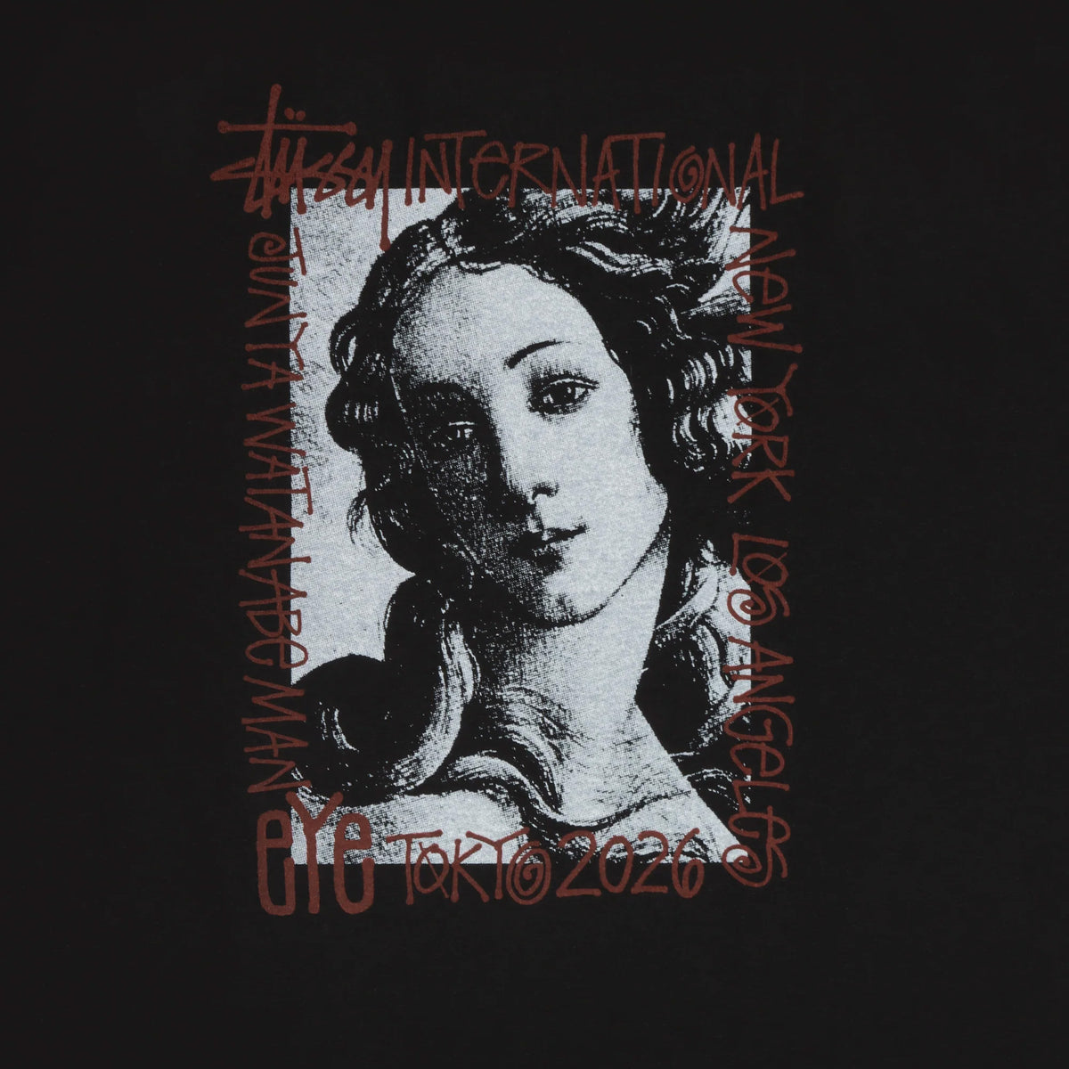 Stussy x Junya Watanabe Venus T-Shirt Black
