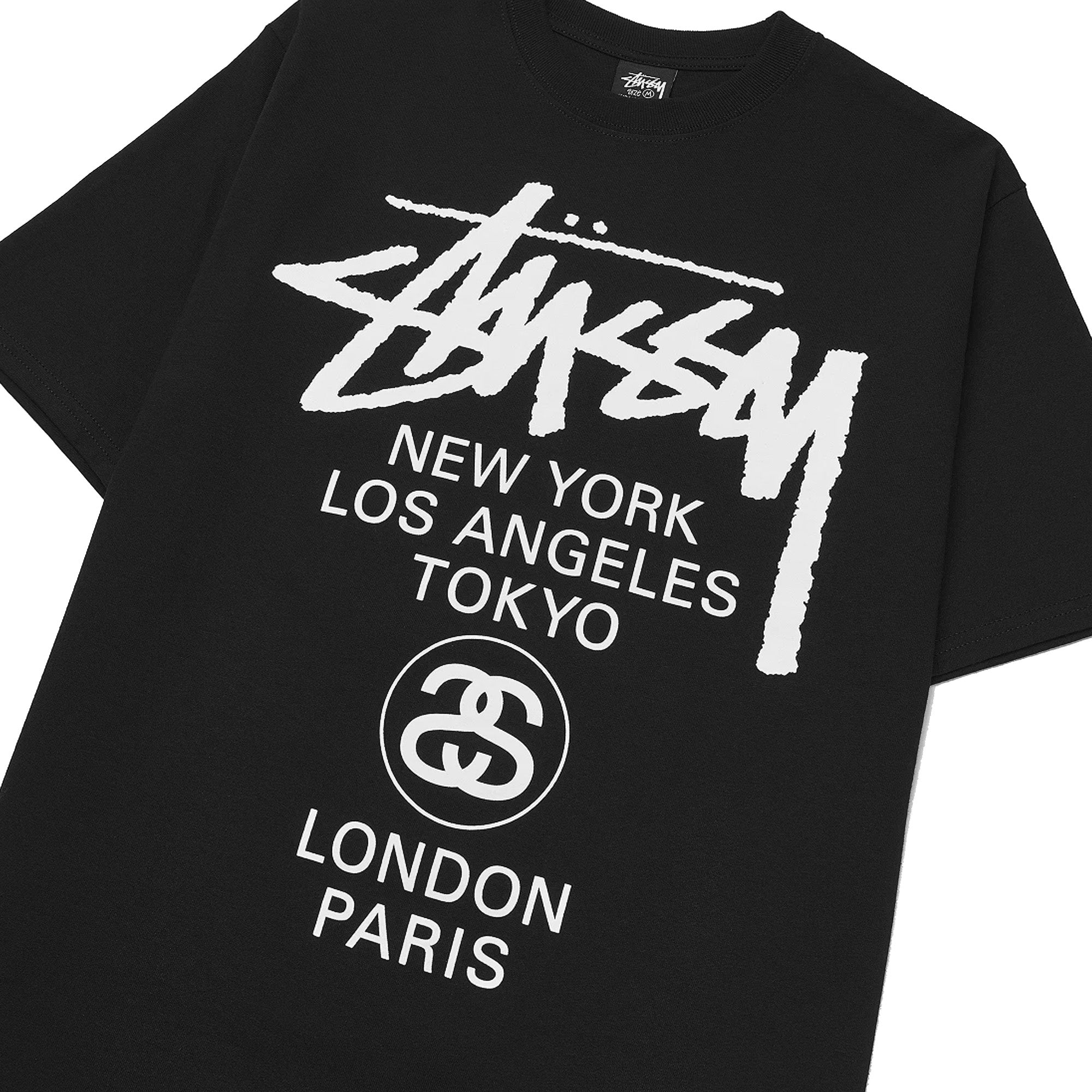 Stussy WORLD TOUR TEE Black