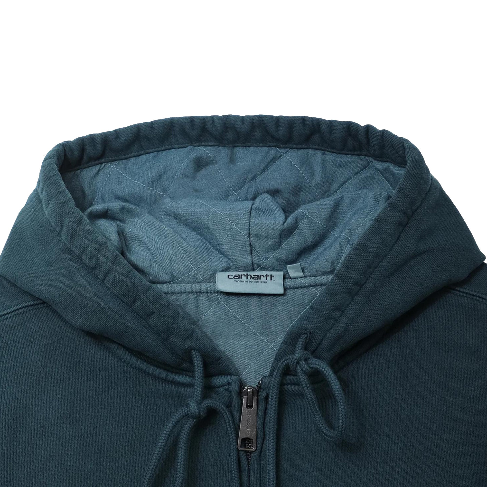 Carhartt WIP Hooded Vista Zip Jacket Deep Lagoon Garment Dyed