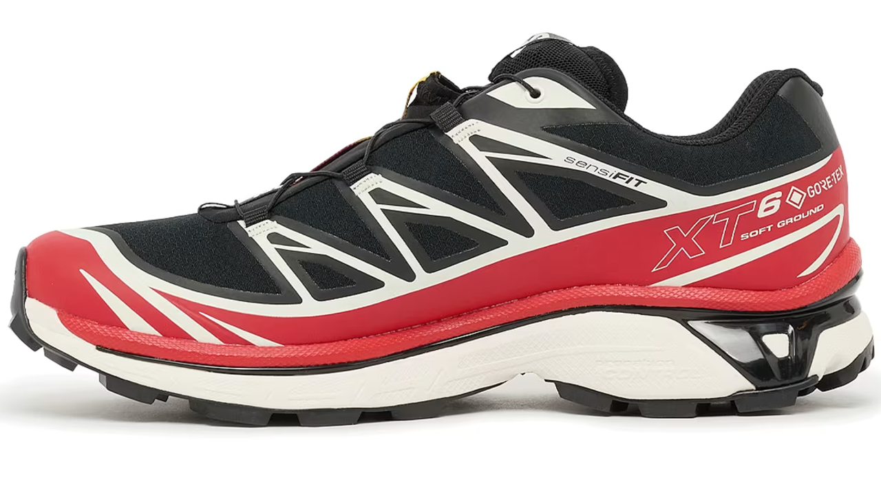 Salomon XT-6 GORE-TEX Sneakers Black Flame Scarlet