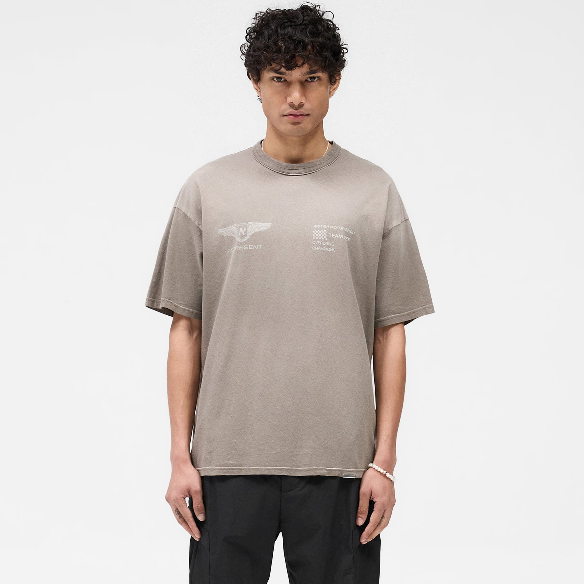Represent Team Rep T-Shirt Dark Taupe