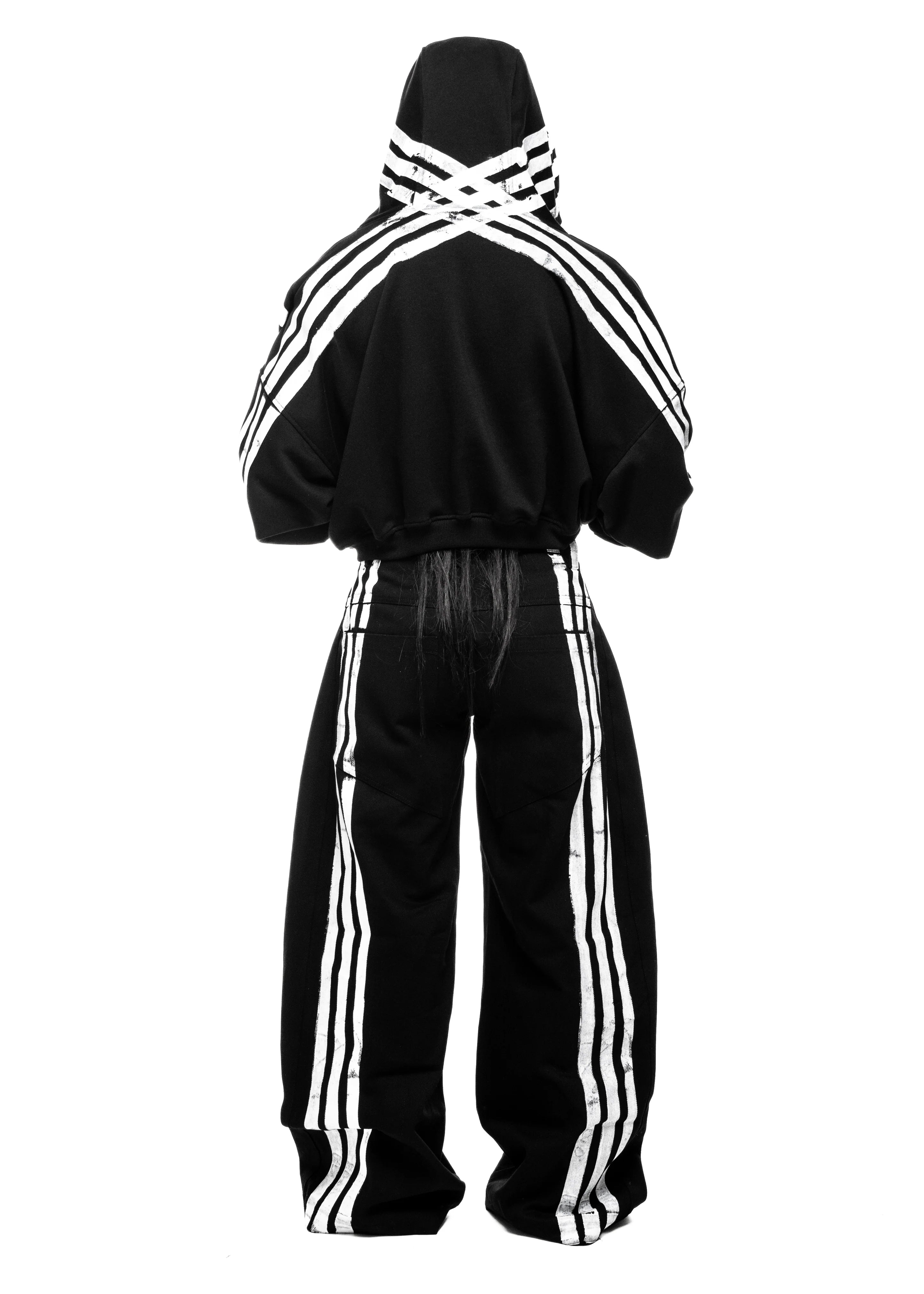 PLA4 STRIPES BLACK JEANS