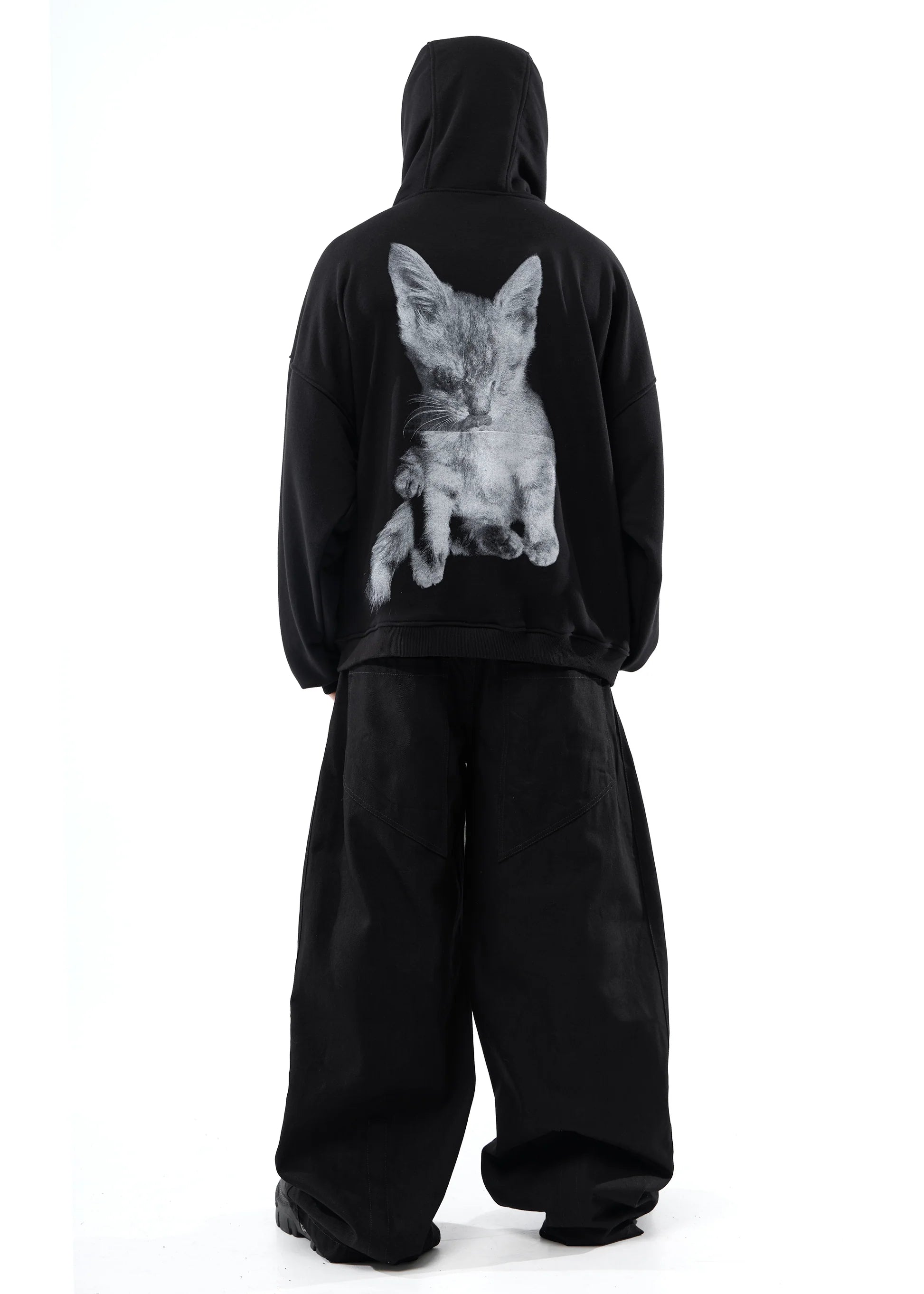 Pla4 Pusha Over Hoodie Black