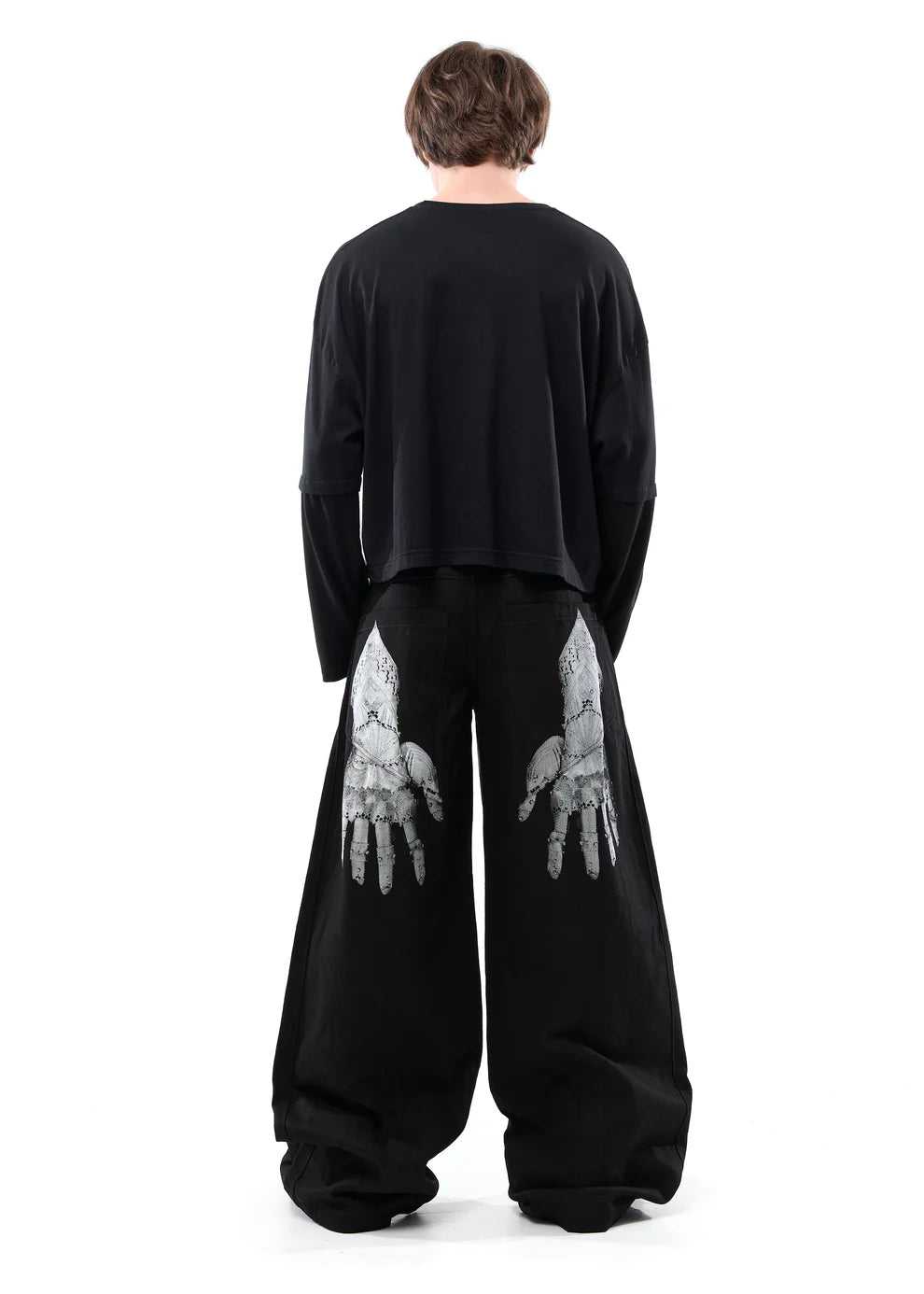 Pla4 Knight Wide Jeans Black