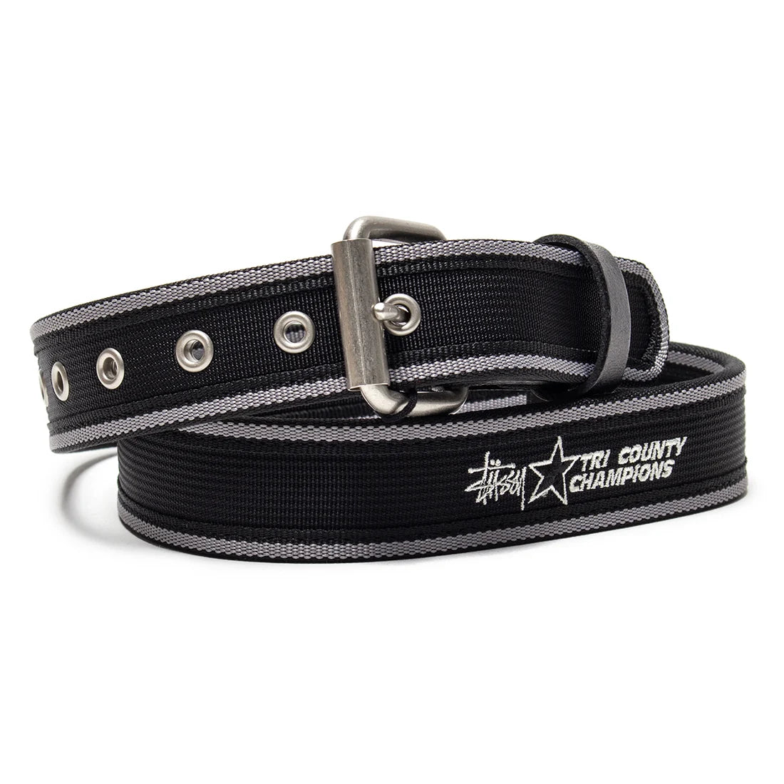 Stussy TRI COUNTY WEBBING BELT Black