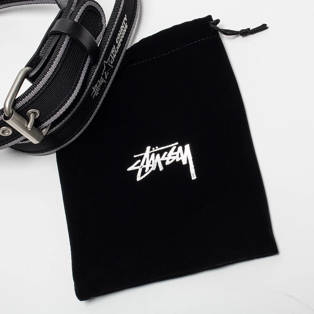 Stussy TRI COUNTY WEBBING BELT Black