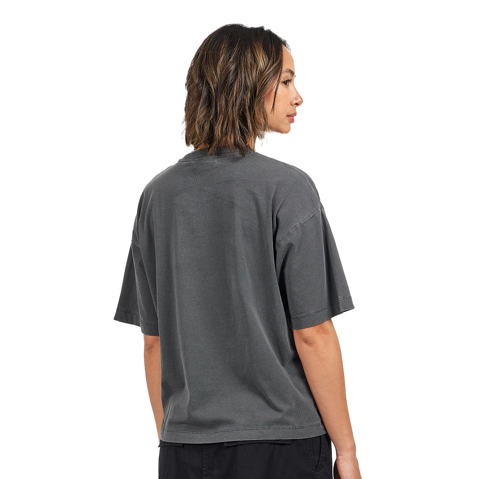 Carhartt WIP Women's S/S Nelson T-Shirt Graphite Black Garment Dyed