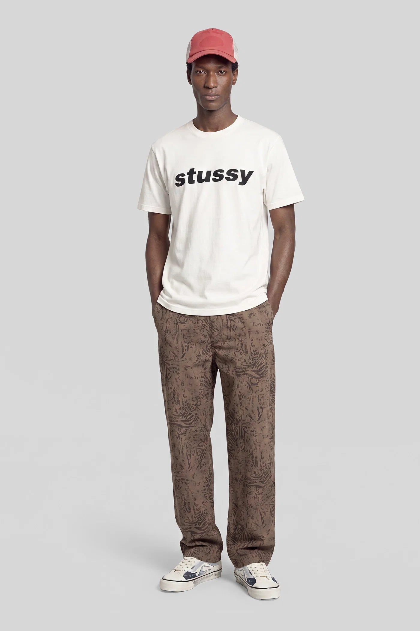 Stussy Shark Pigment Dyed T-Shirt Natural