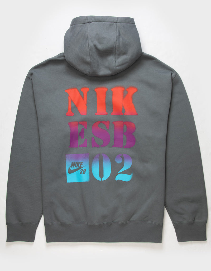 Nike SB Fleece Pullover Skate Hoodie Grey