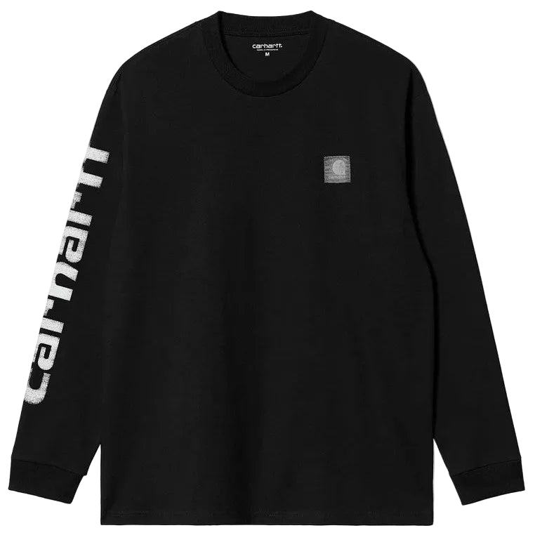 Carhartt WIP Archive Script L/S Tee Black