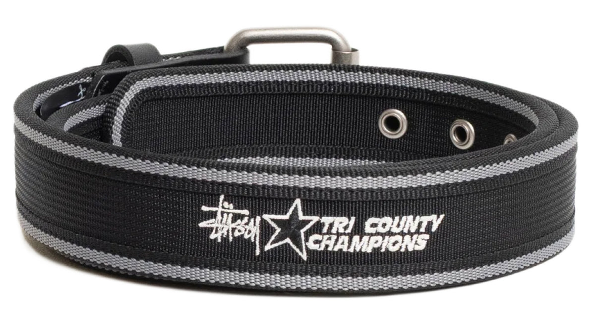 Stussy TRI COUNTY WEBBING BELT Black