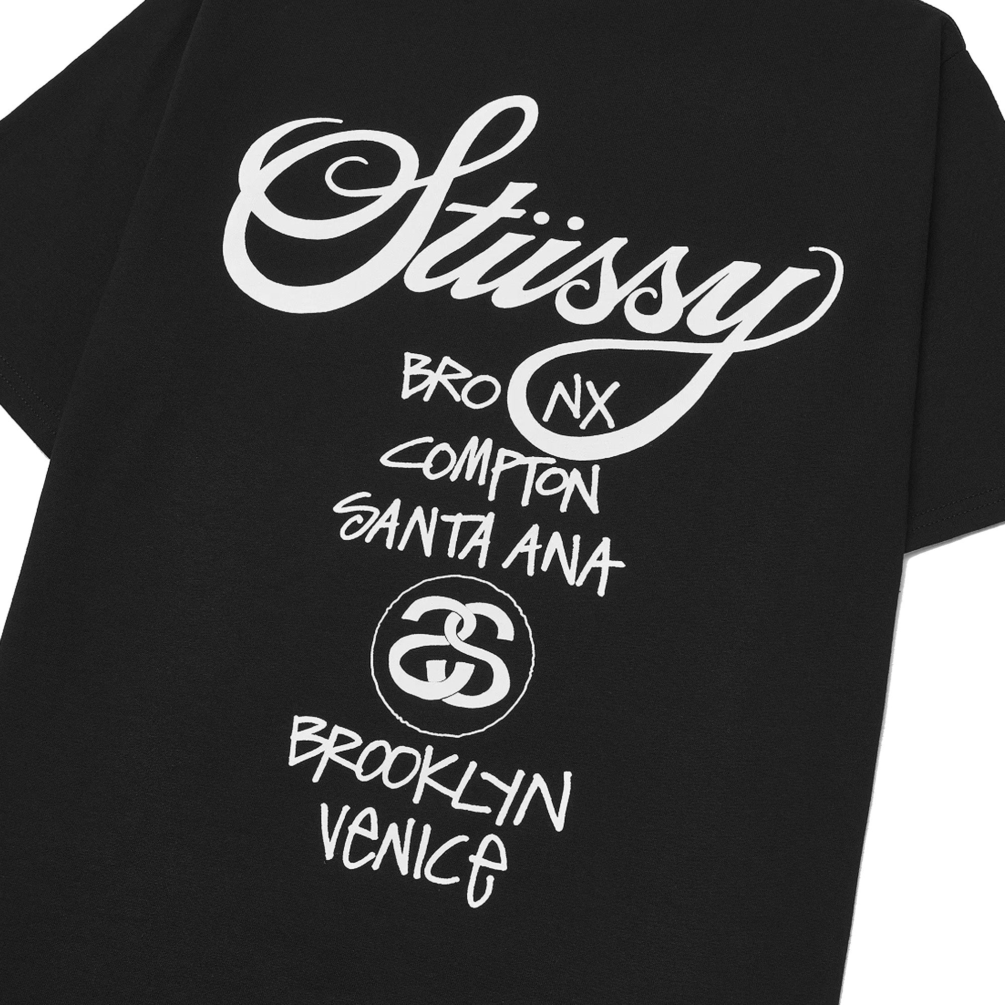 Stussy WORLD TOUR TEE Black