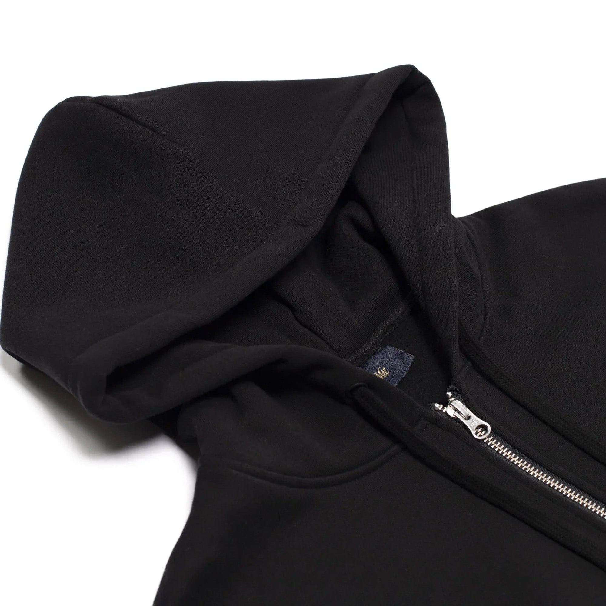 Dime Cursive Zip-Hoodie Black