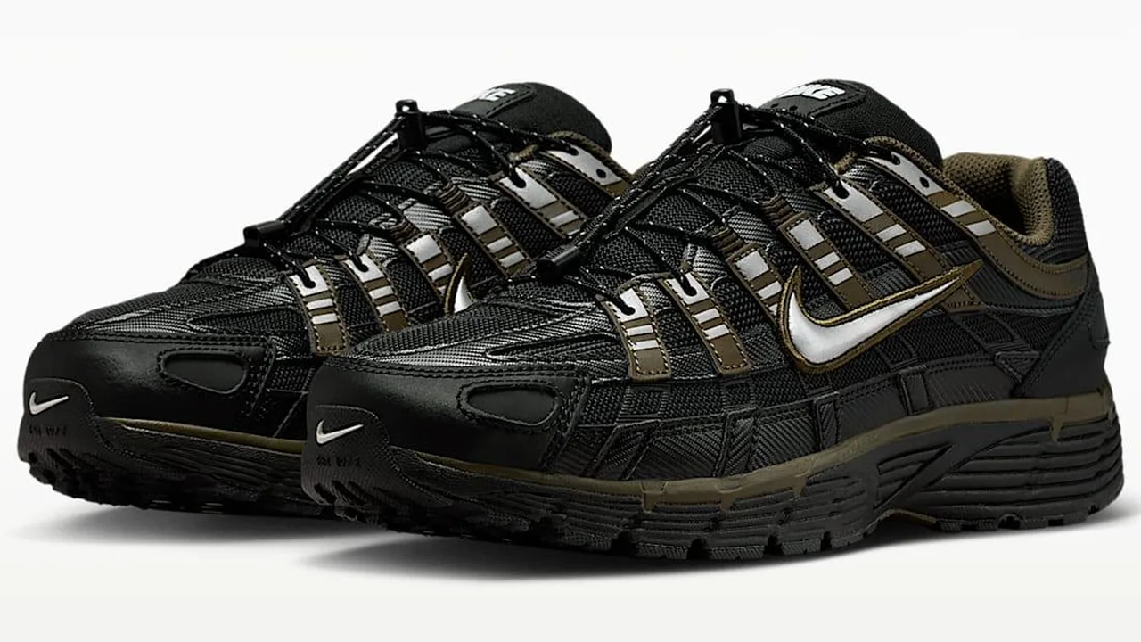 Nike P-6000 Utility Black Metallic Silver