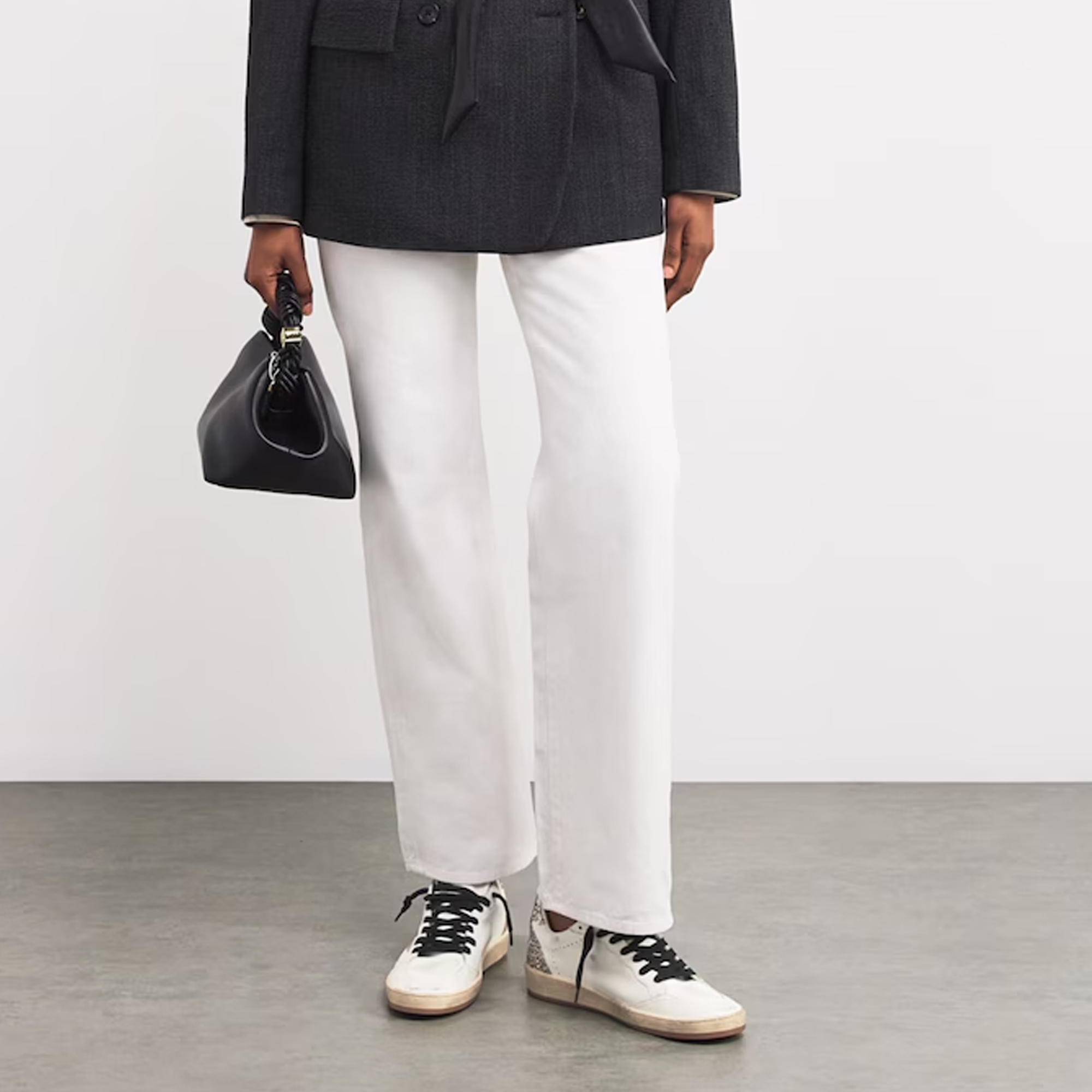 Golden Goose Ballstar White Pink Glitter Limited