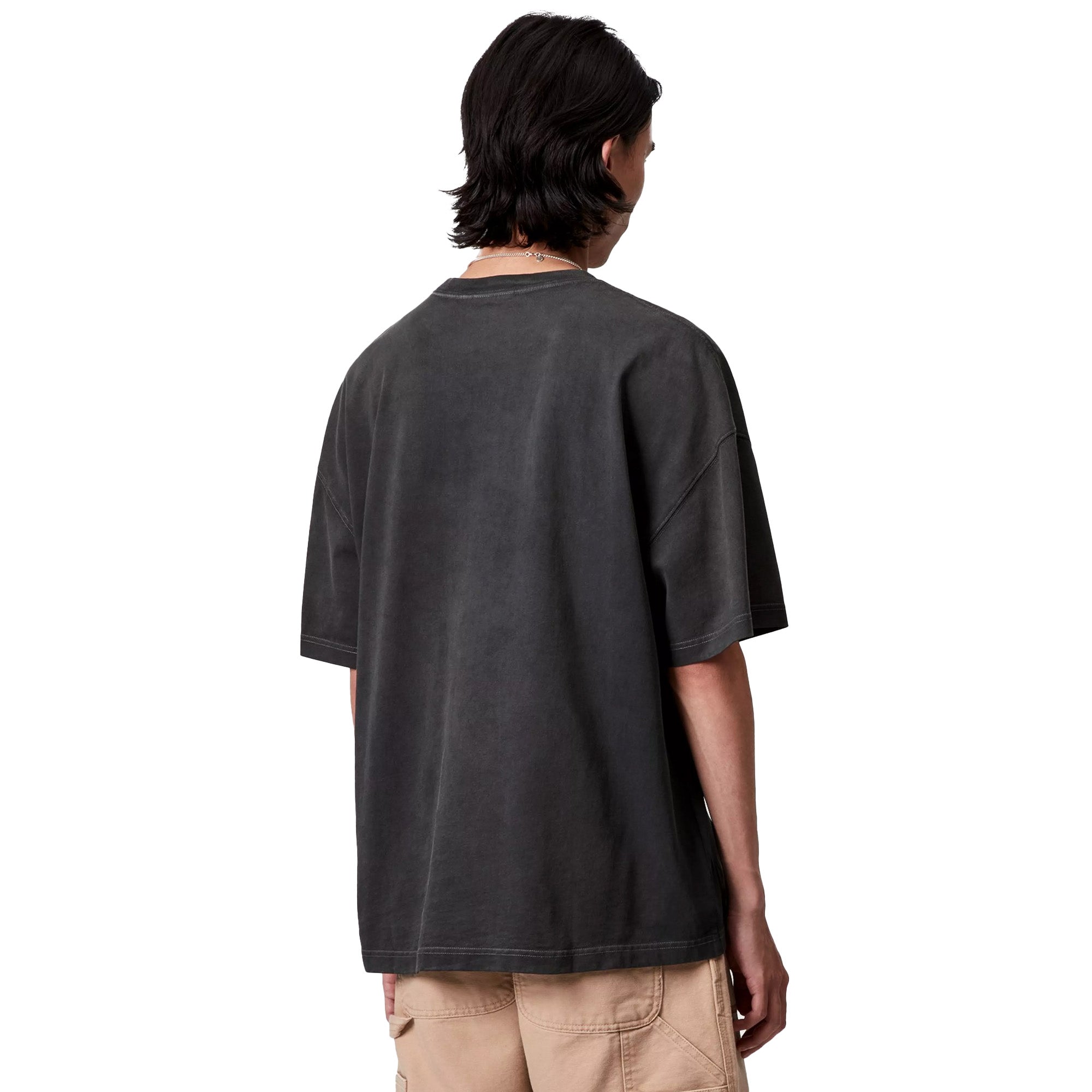 Carhartt WIP S/S Hudson Pocket T-Shirt Black Chalk Wash