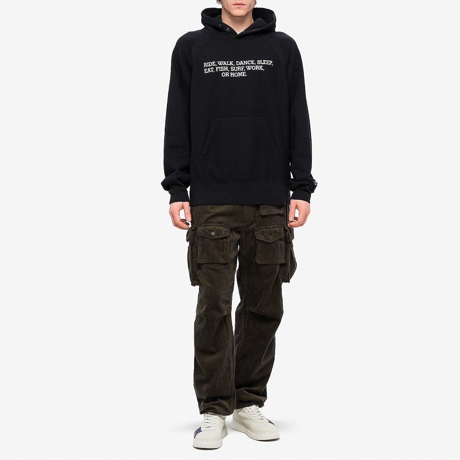 Engineered Garments Ride Raglan Hoodie Black